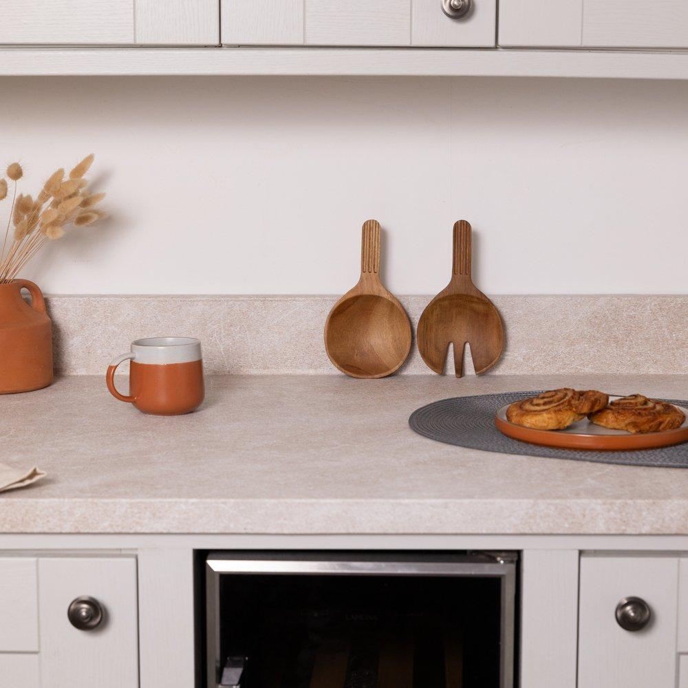 Beige - D C Fix - dc fix Stone Memy Beige Self Adhesive Vinyl Pack 3 - 6