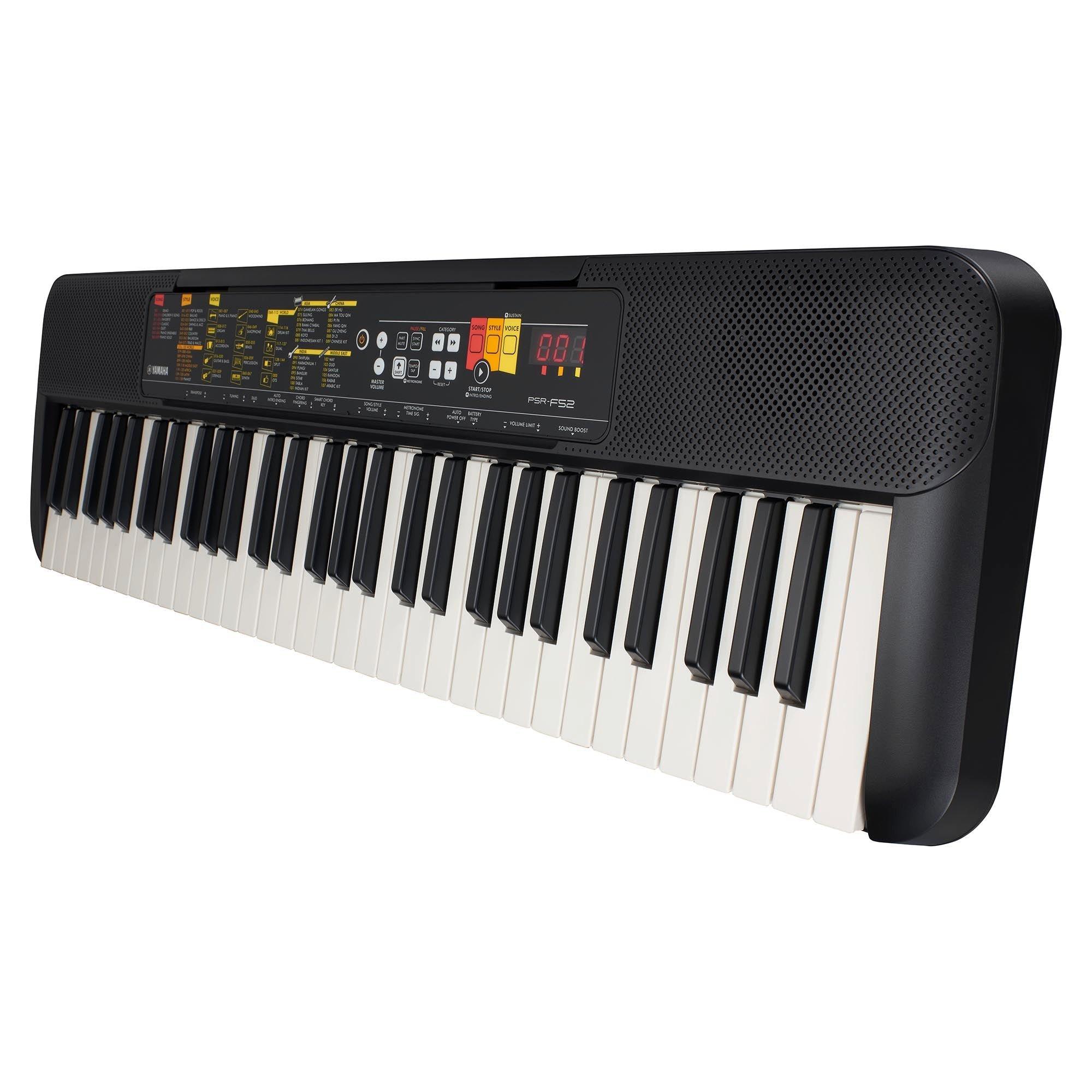 Black - Yamaha - PSR-F52 Portable Keyboard - 5