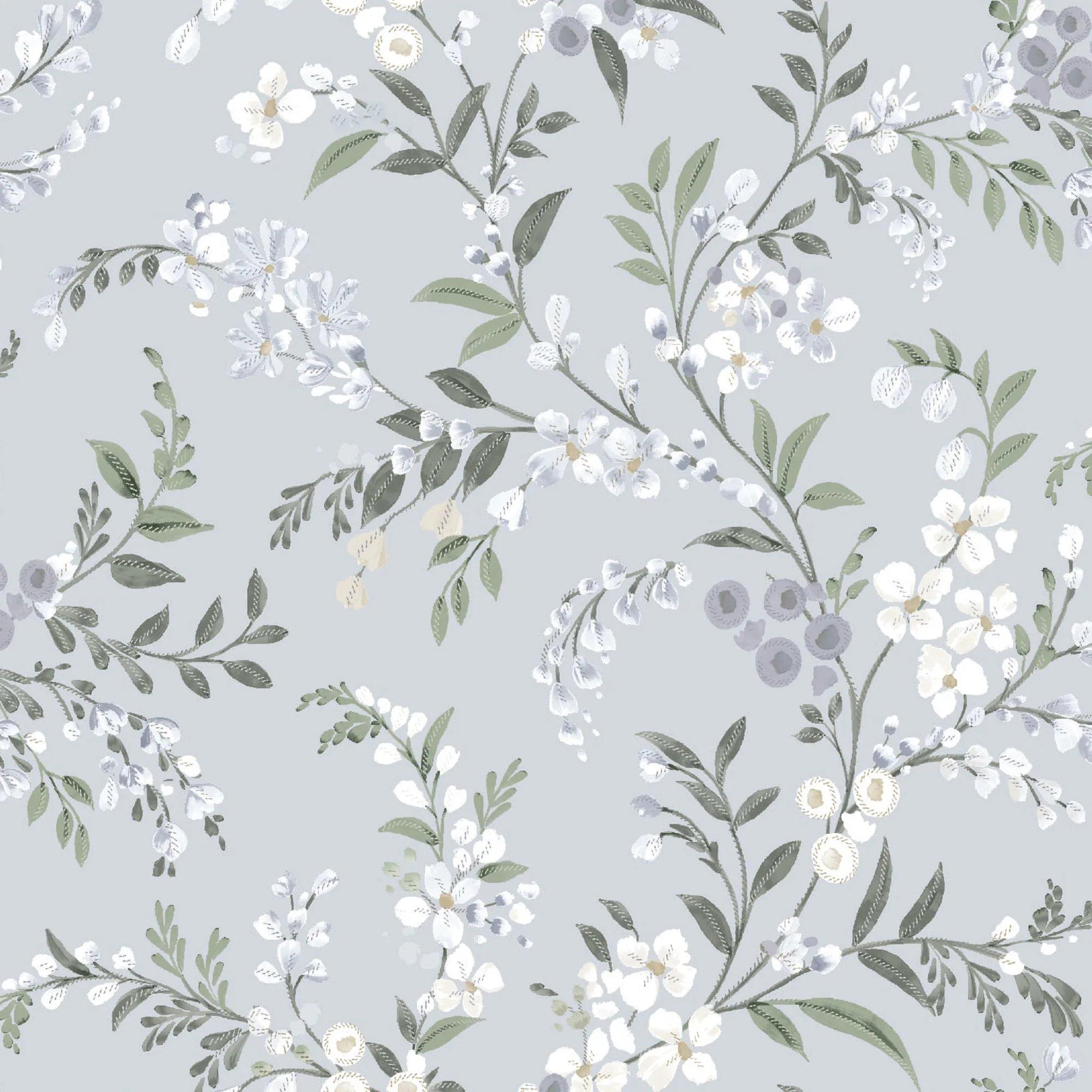 Blue - Superfresco Easy - Clara Floral Wallpaper - 4