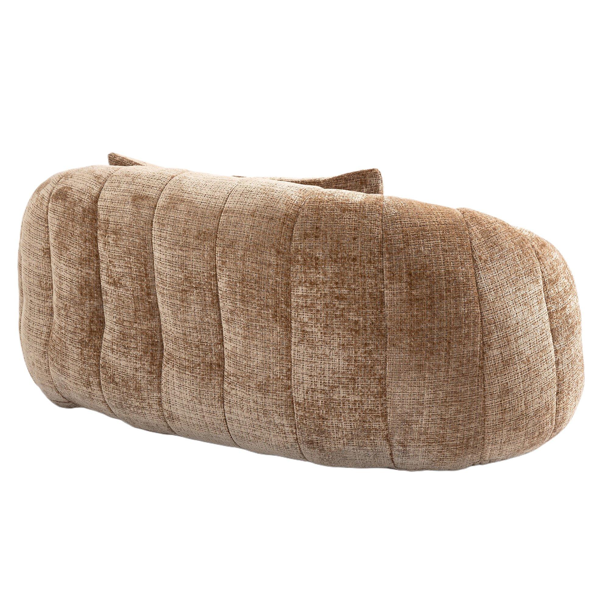 Coffee - Urban Meuble - Chenille Memory Foam Bean Bag Loveseat Sofa - 13