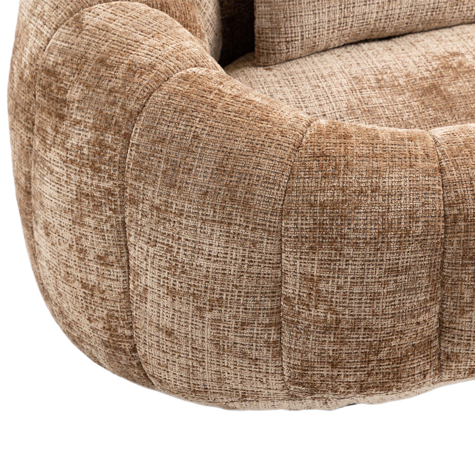 Coffee - Urban Meuble - Chenille Memory Foam Bean Bag Loveseat Sofa - 16