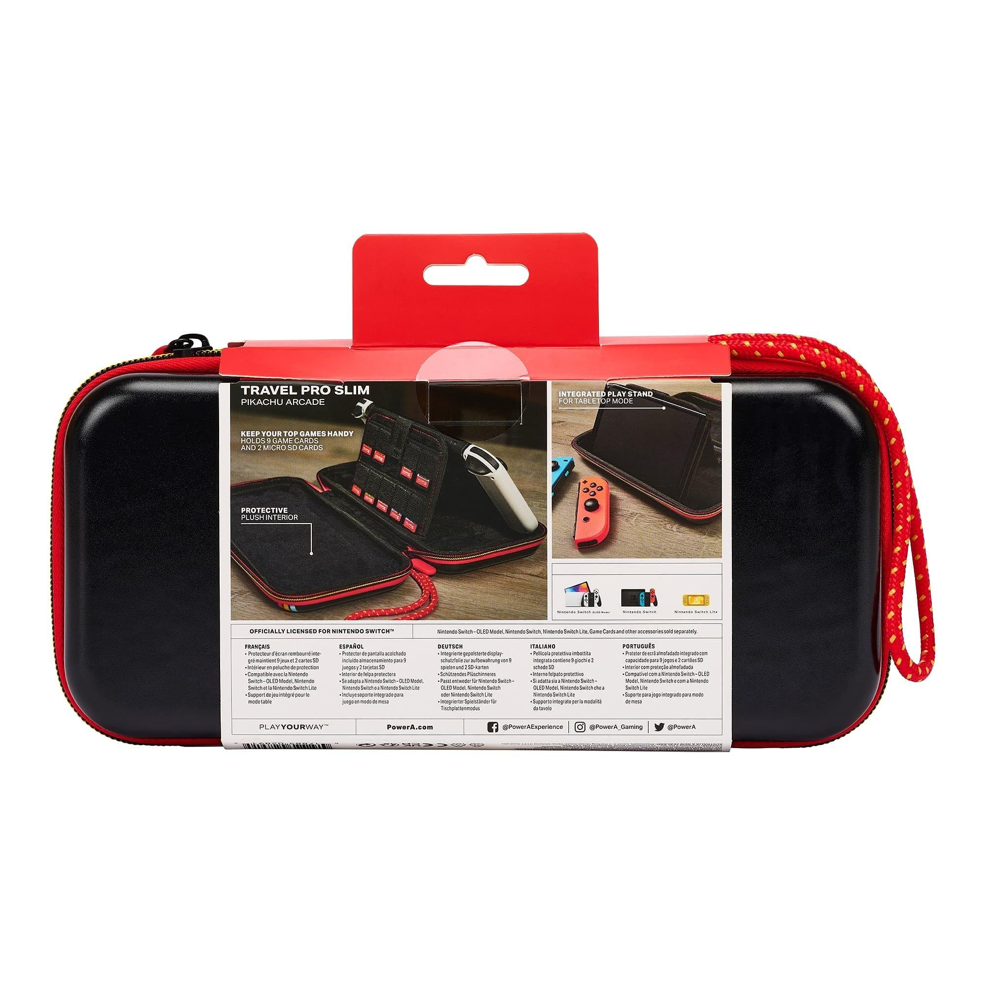 Pikachu - Pokemon - Slim Travel Pro Case for Switch - Pikachu Arcade - 7