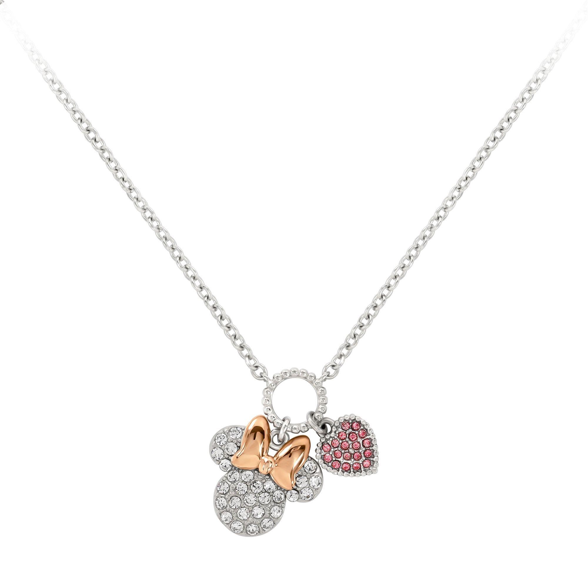Minnie Mouse Minnie Mouse two tone plated charm necklace