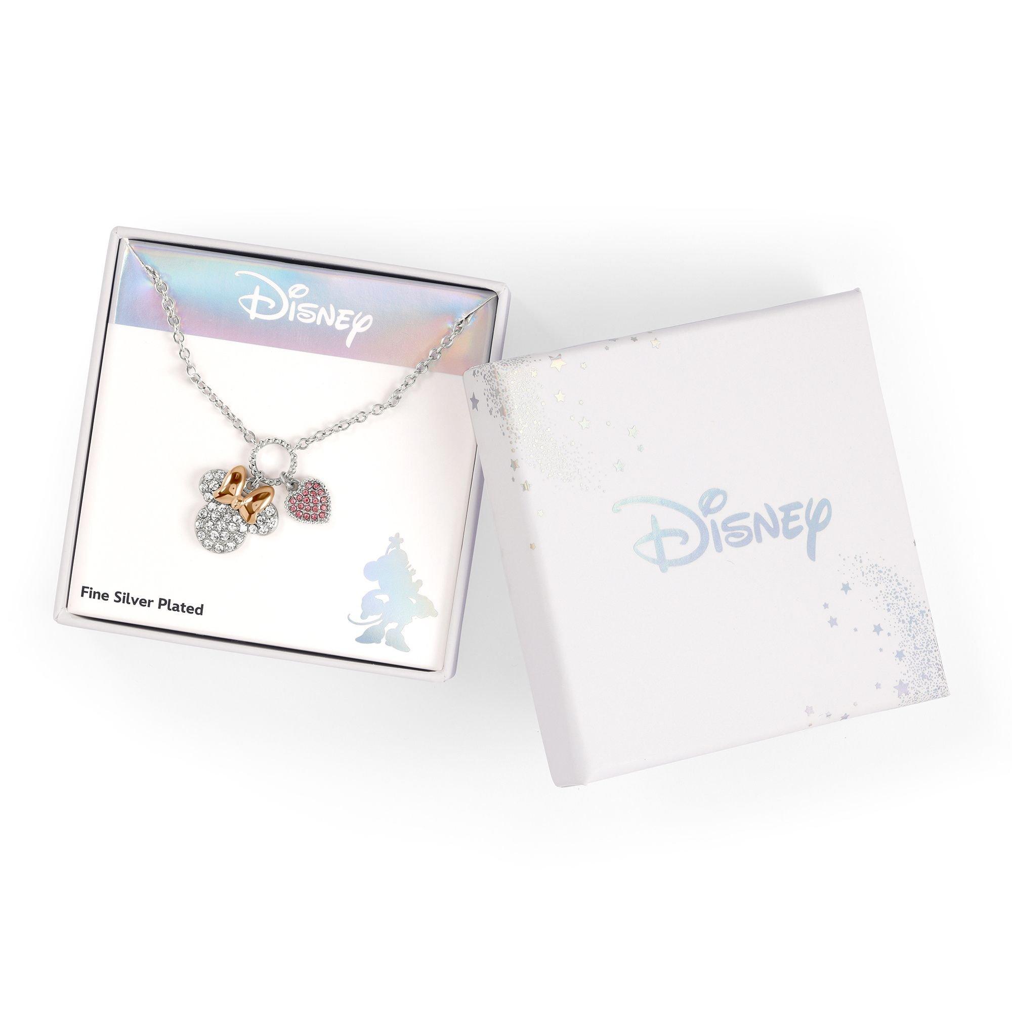 Silver - Minnie Mouse - Minnie Mouse two tone plated charm necklace - 3