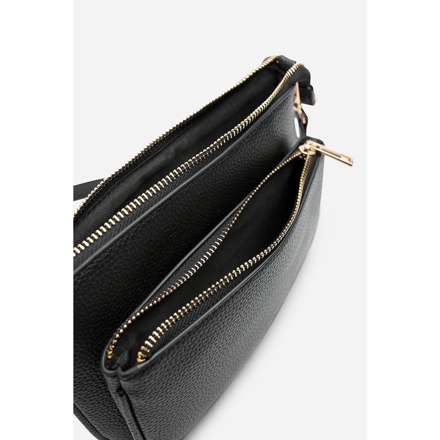 Black - Wheres That From - Elani Small Double Zip Cross Body Bag - 4