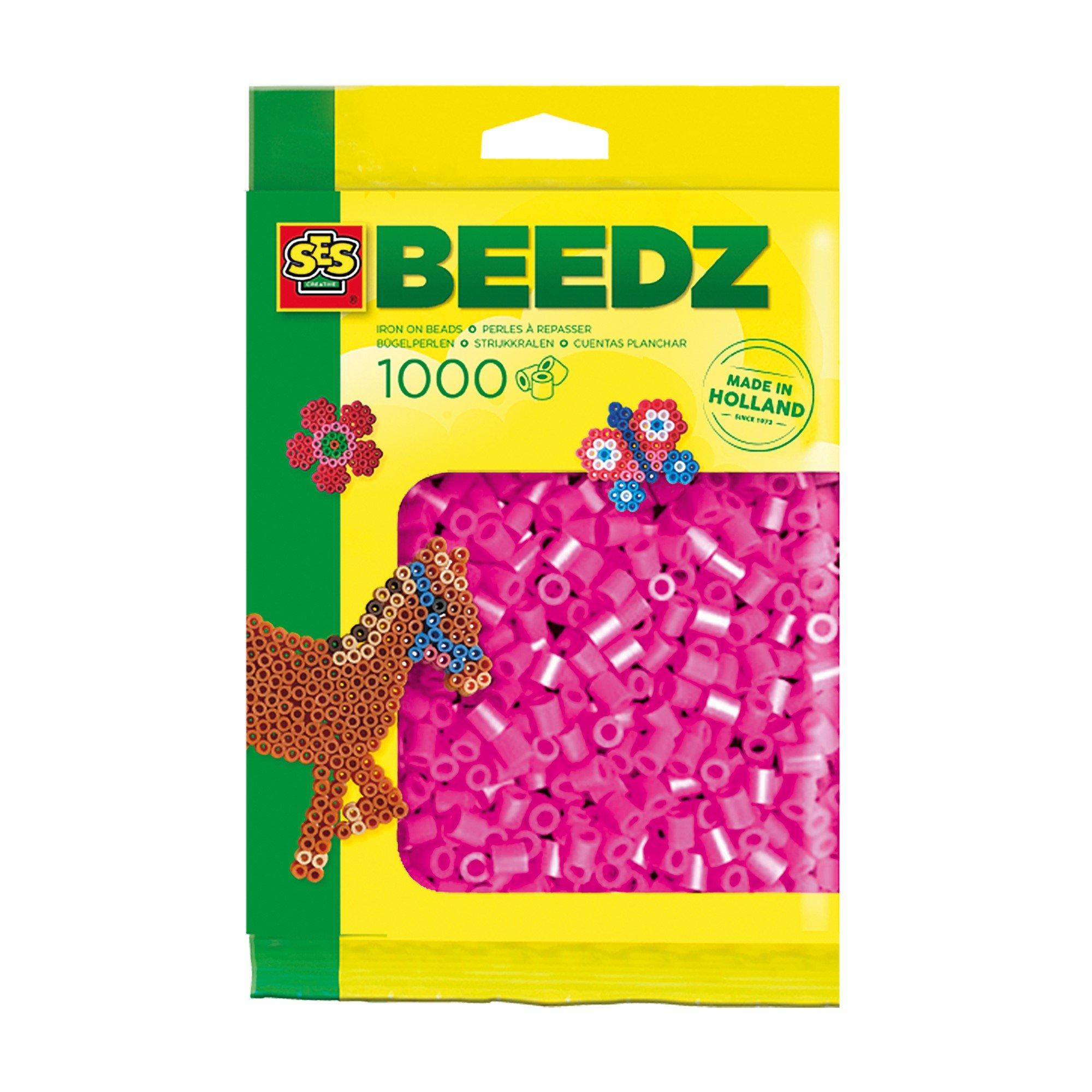 Multi - SES Creative - Iron on beads 1000 neon pink