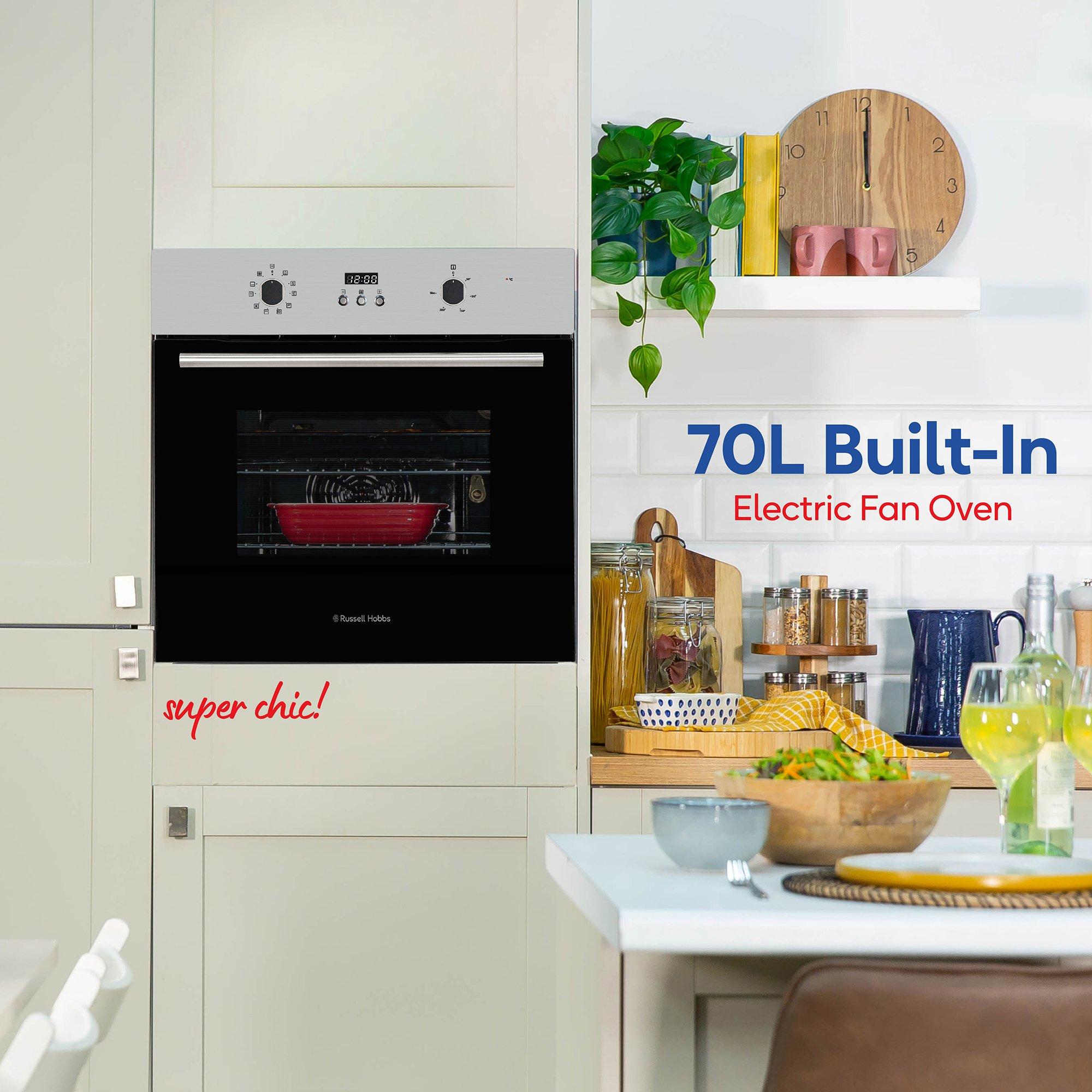Stainless Steel - Russell Hobbs - RHEO7005SS 70L Built In Electric Oven in Stainless - 3
