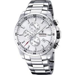 Festina Mens  Silver Stainless Steel Watch
