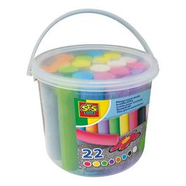 SES Creative Playground chalk 22pcs bucket