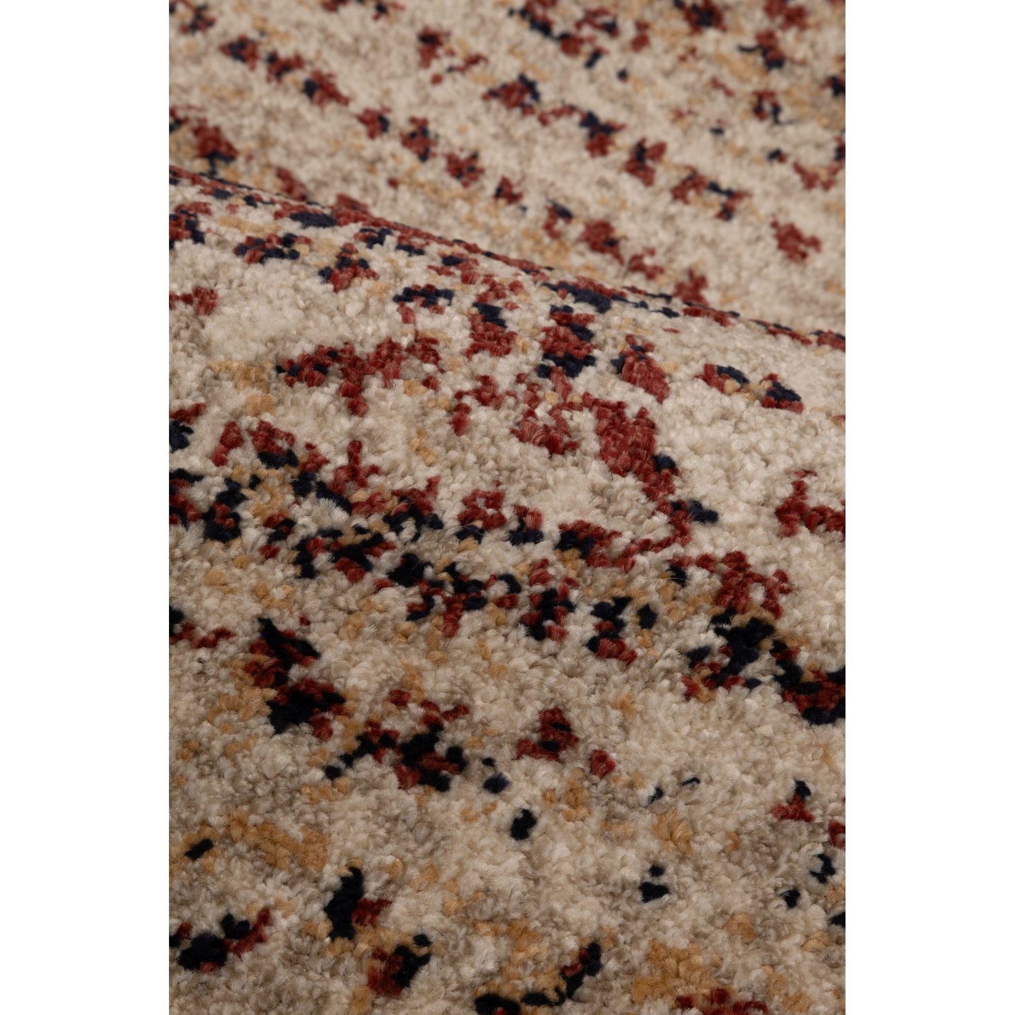 Homemaker Freya Line Zag Rug Burgundy | FRASERS