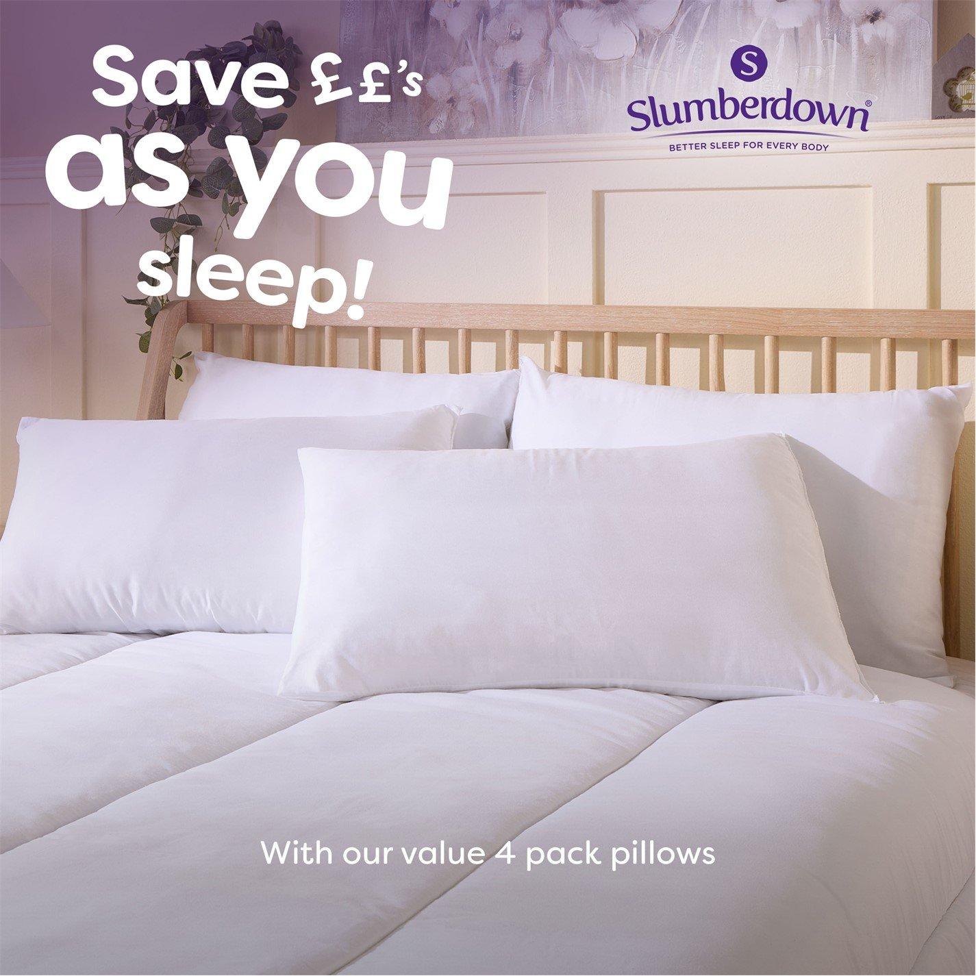 White - Slumberdown - Anti Allergy Super Support Pillows - 8