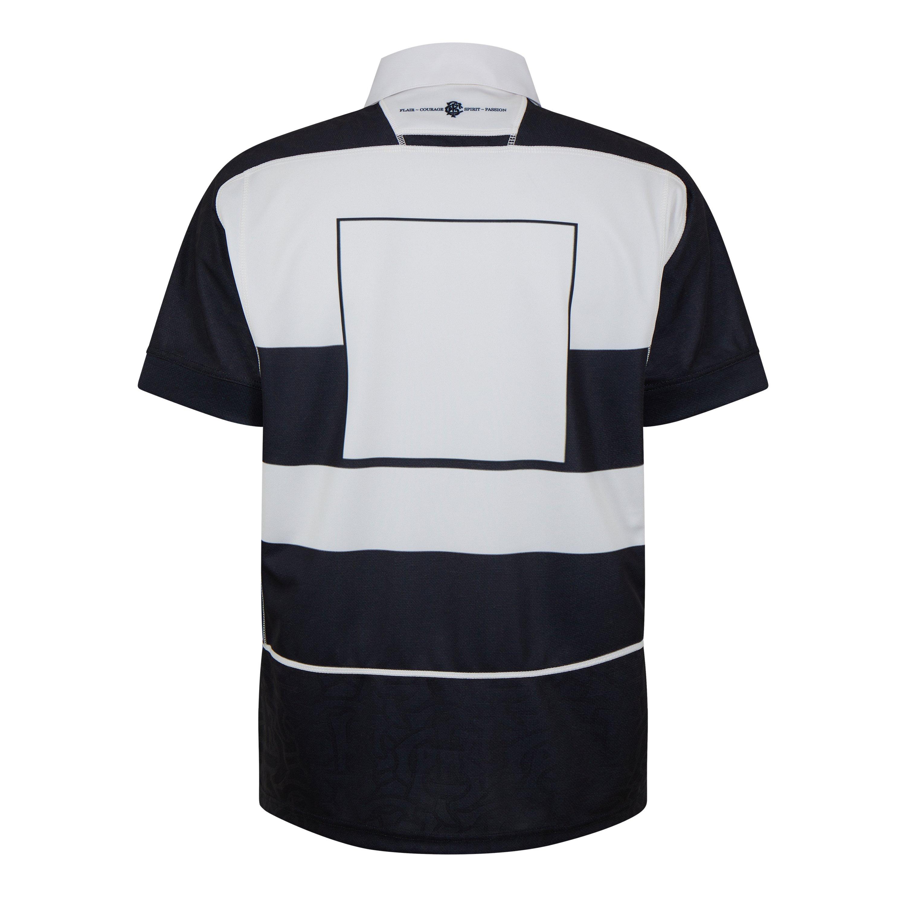 Negro/Blanco - Macron - Barbarians Home Shirt 2024 2025 Mens - 2