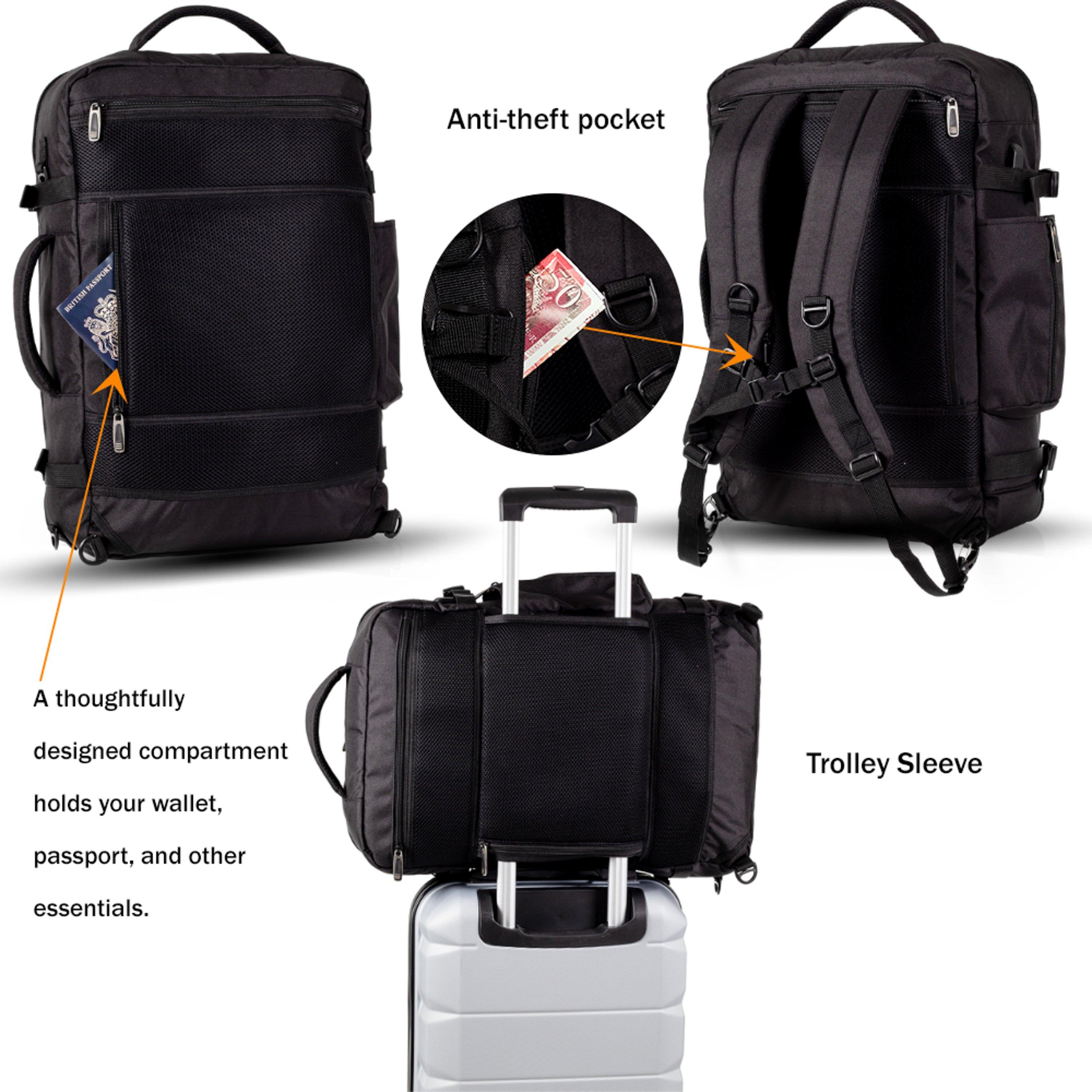 Black Ab004-01 - A2B - Voyager 52cm Cabin Backpack Adventure Travel Bag - 2