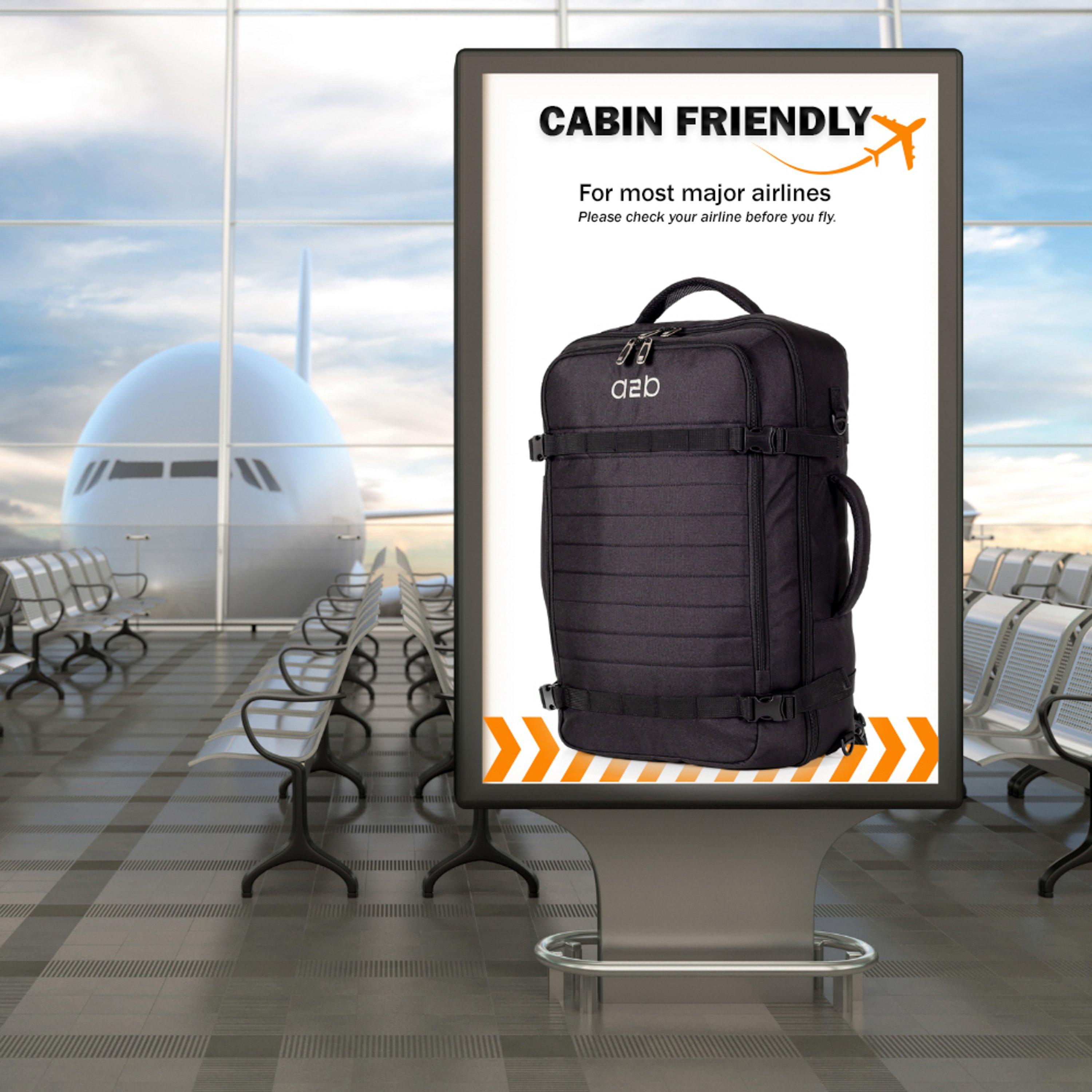 Black Ab004-01 - A2B - Voyager 52cm Cabin Backpack Adventure Travel Bag - 3