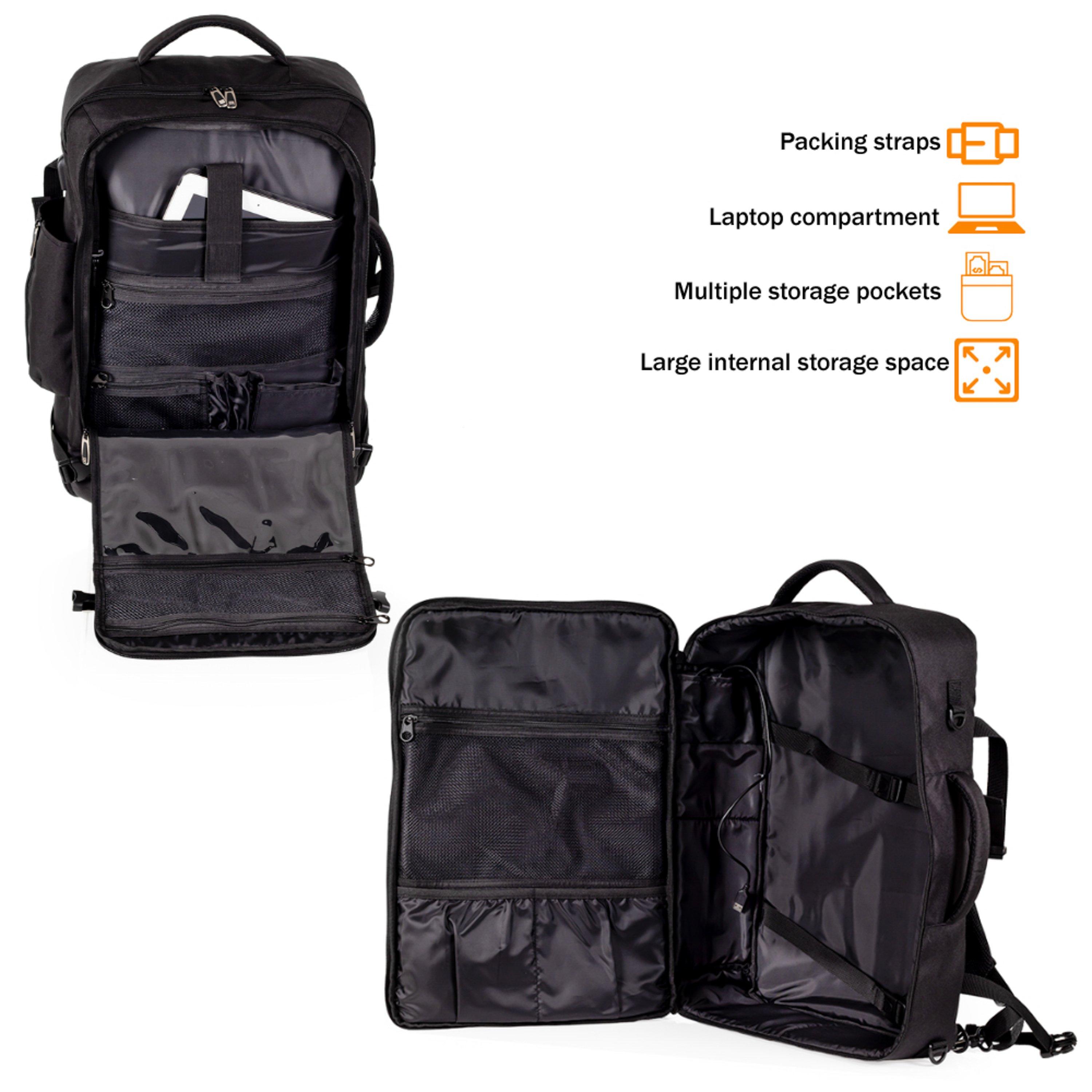 Black Ab004-01 - A2B - Voyager 52cm Cabin Backpack Adventure Travel Bag - 9