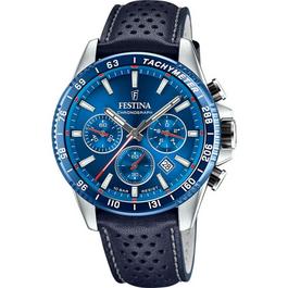 Festina Mens  Chronograph Watch with Leather Strap