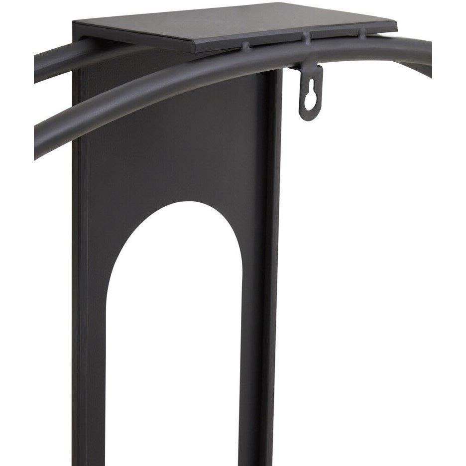 Black - Premier Housewares - Beauly 107cm Dia Black Metal Wall Clock - 8