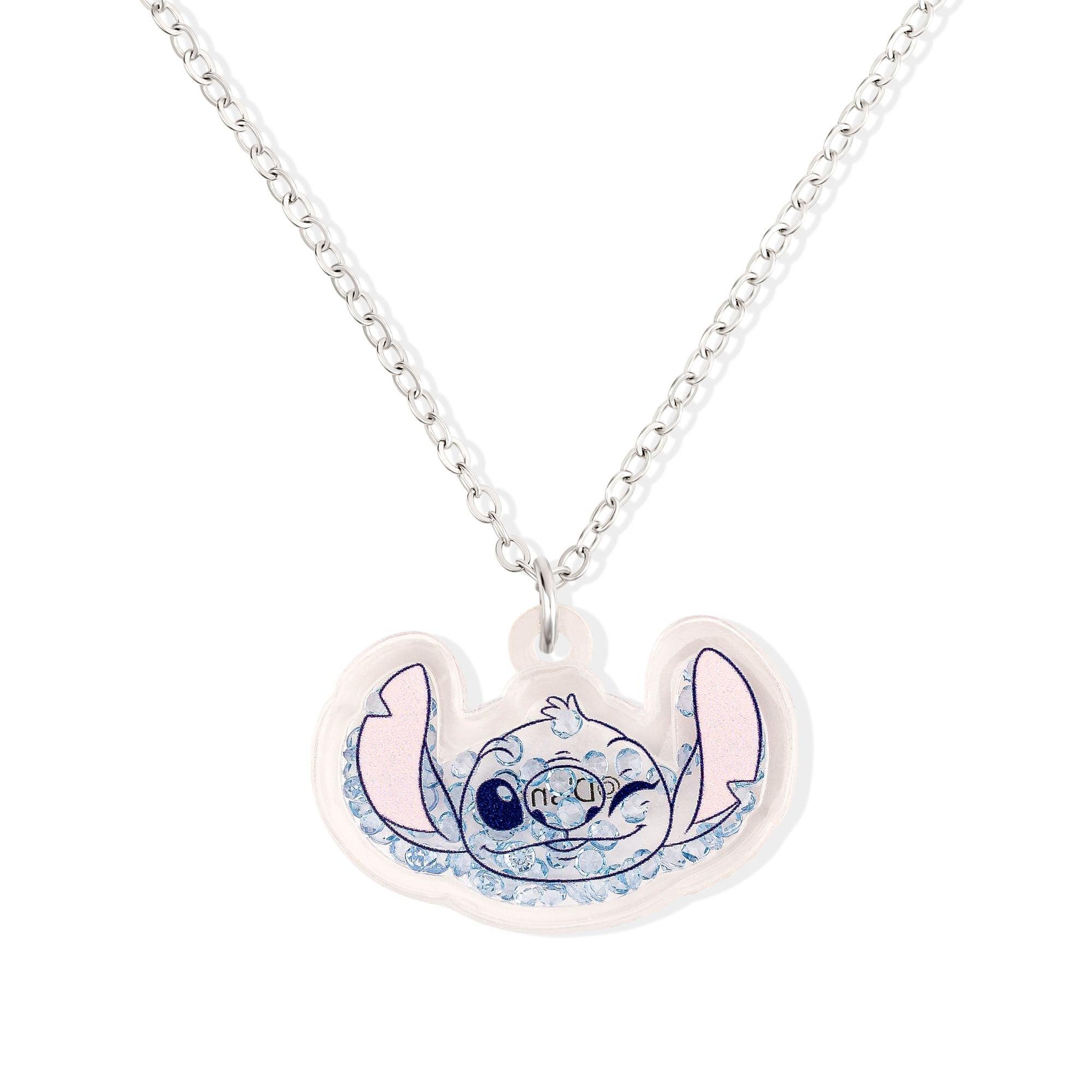 Silver - Disney Stitch - Stitch sparkly necklace - 1