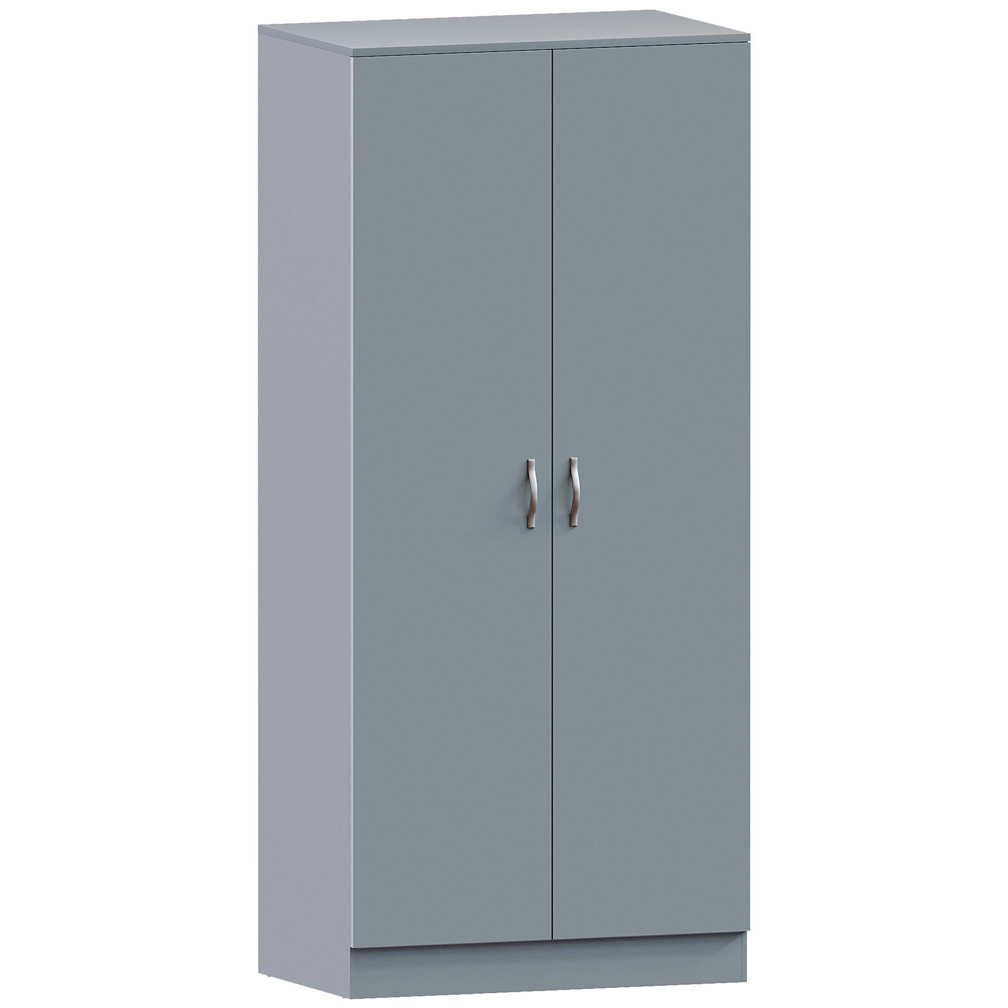 Grey - Lassic - Vida Designs Riano 2 Door Wardrobe - 9