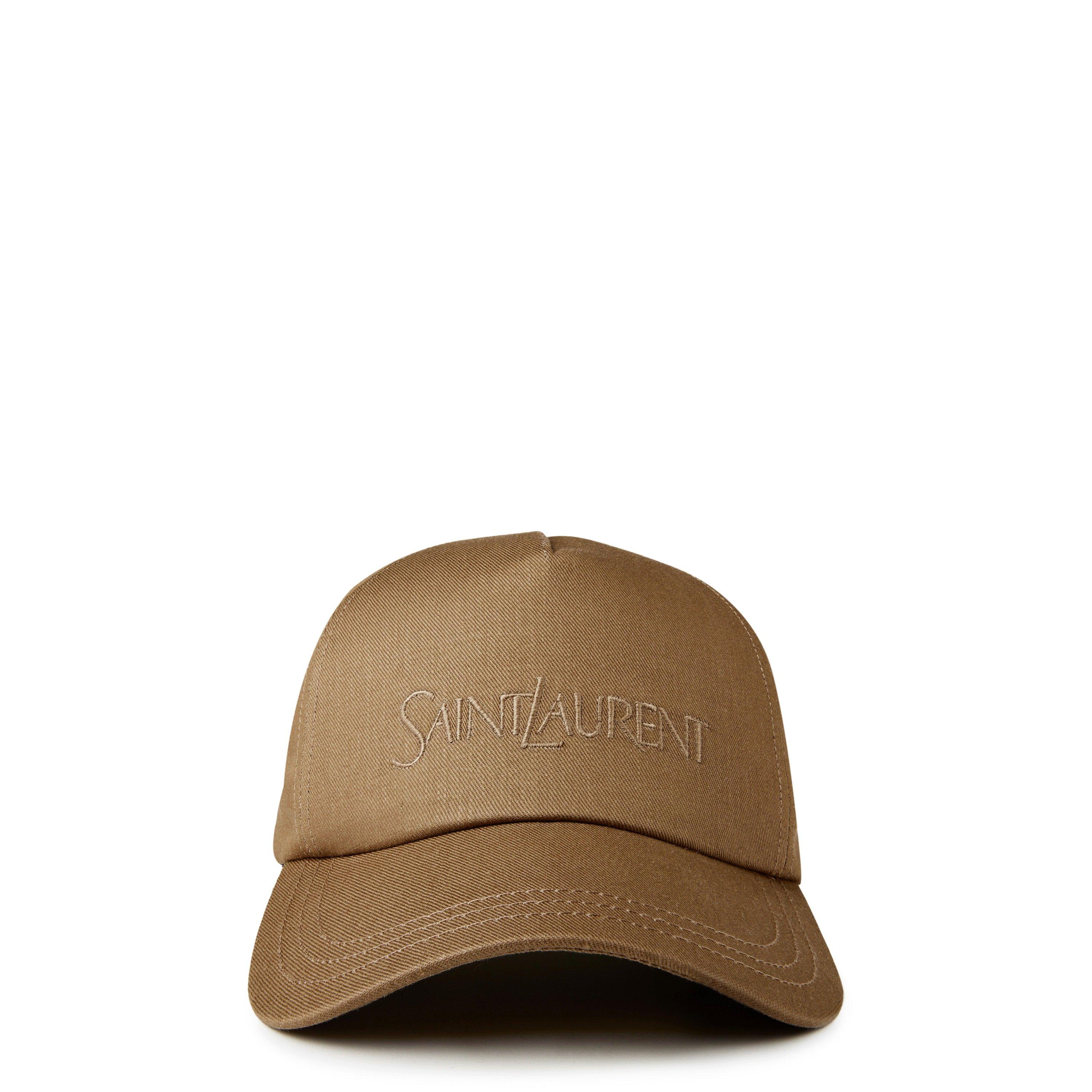 Beige - Saint Laurent - Logo Embroidered Cap - 2
