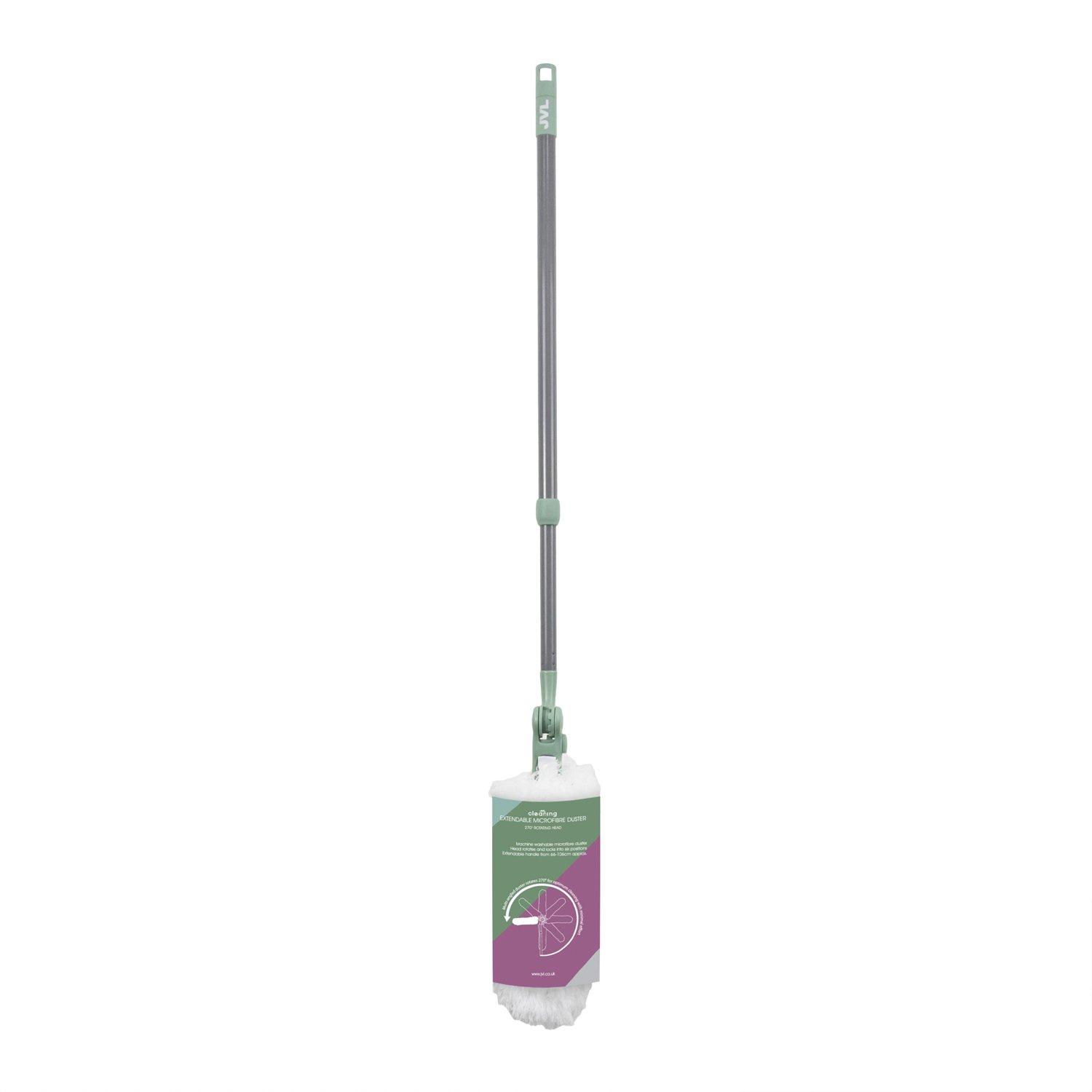 Grey - JVL - JVL Extendable Microfibre Duster ¿ Grey - 4