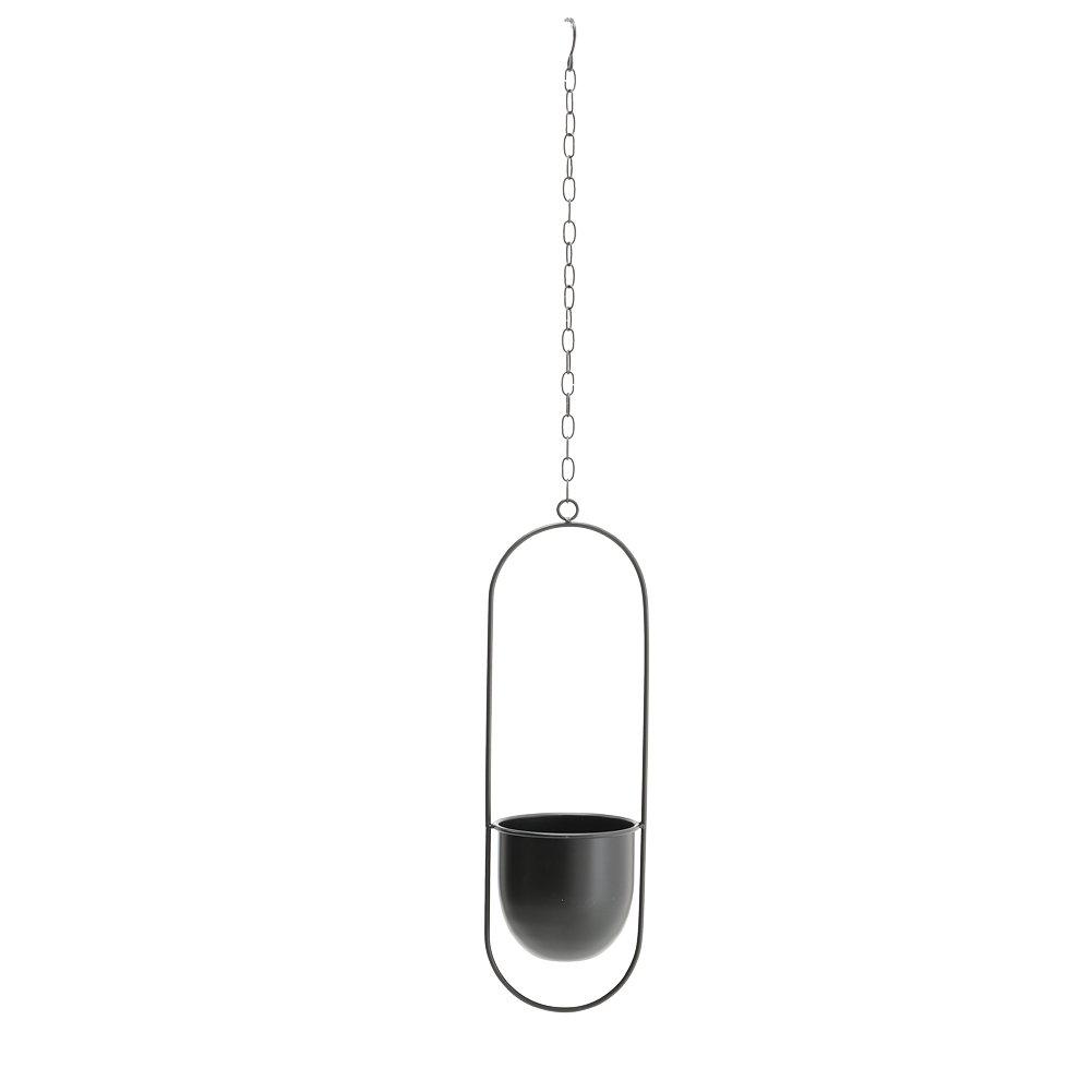 Black - LIFE IDEAS - Nordic-Style Hanging Iron Flower Pot - 4