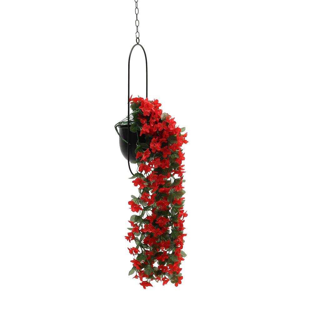 Black - LIFE IDEAS - Nordic-Style Hanging Iron Flower Pot - 7