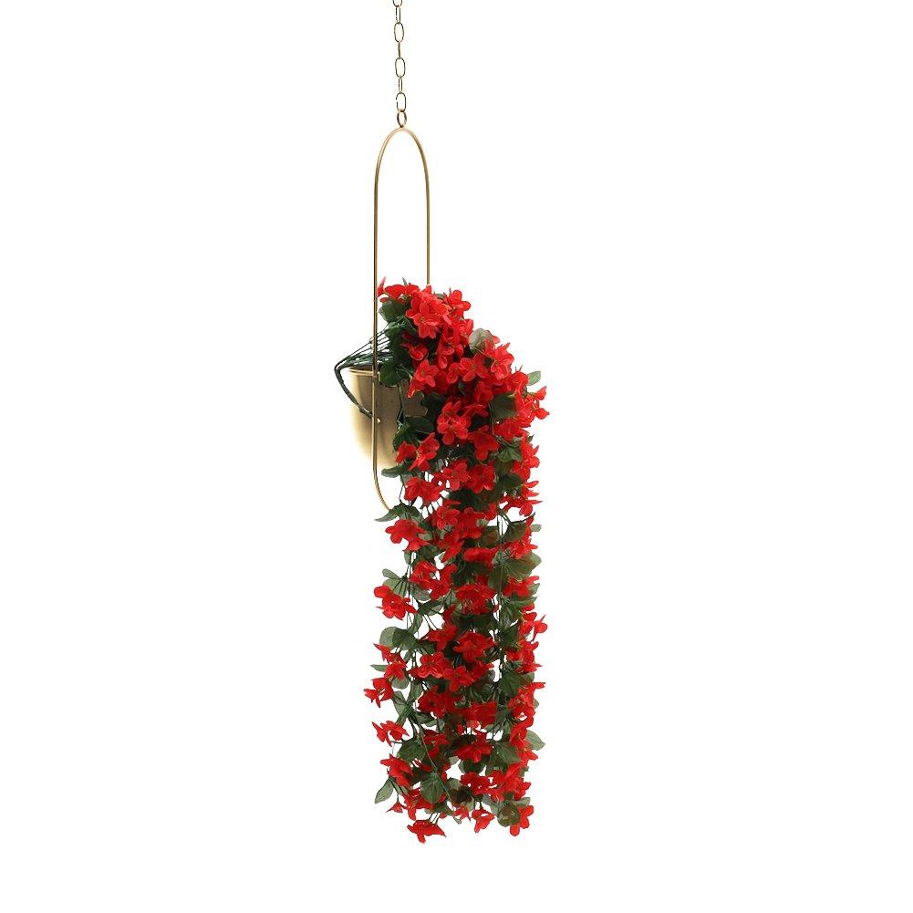 Gold - LIFE IDEAS - Nordic-Style Hanging Iron Flower Pot - 7