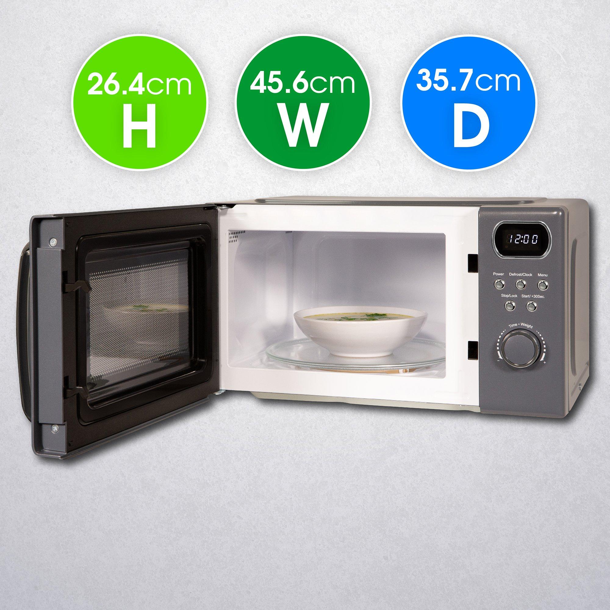 Grey - Abode - AMD2004G/01 20L Digital Microwave in Grey - 2