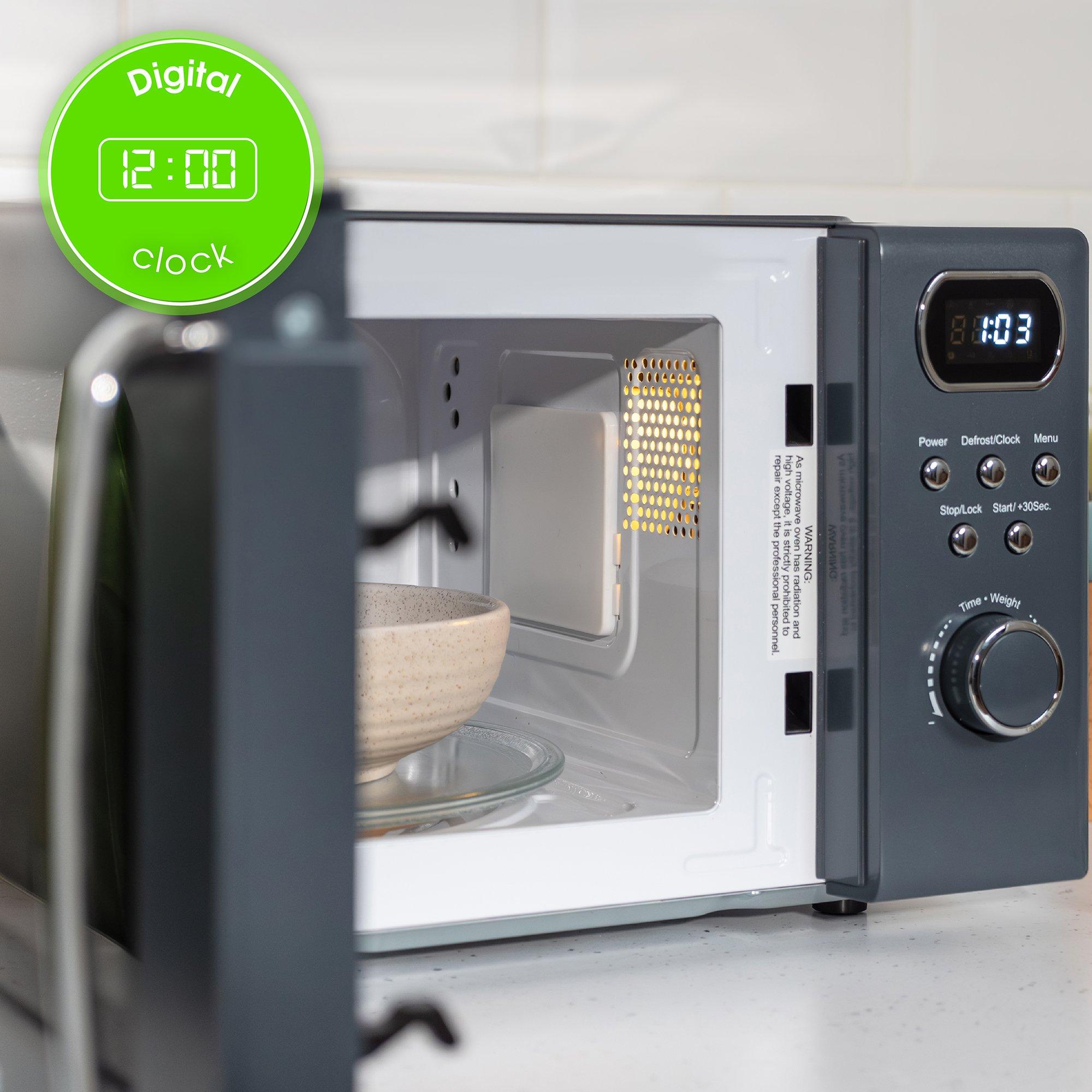 Grey - Abode - AMD2004G/01 20L Digital Microwave in Grey - 6