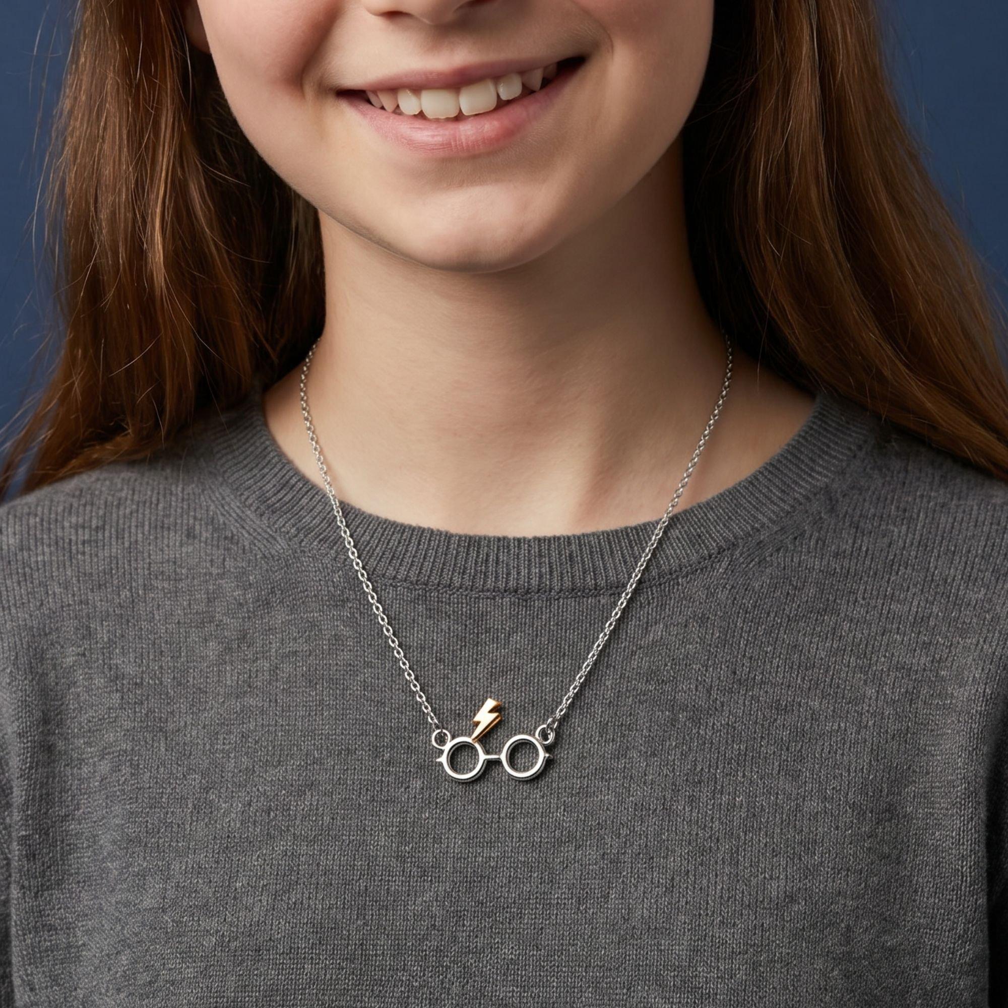 Silver - Harry Potter - Harry Potter glasses and scar necklace - 2