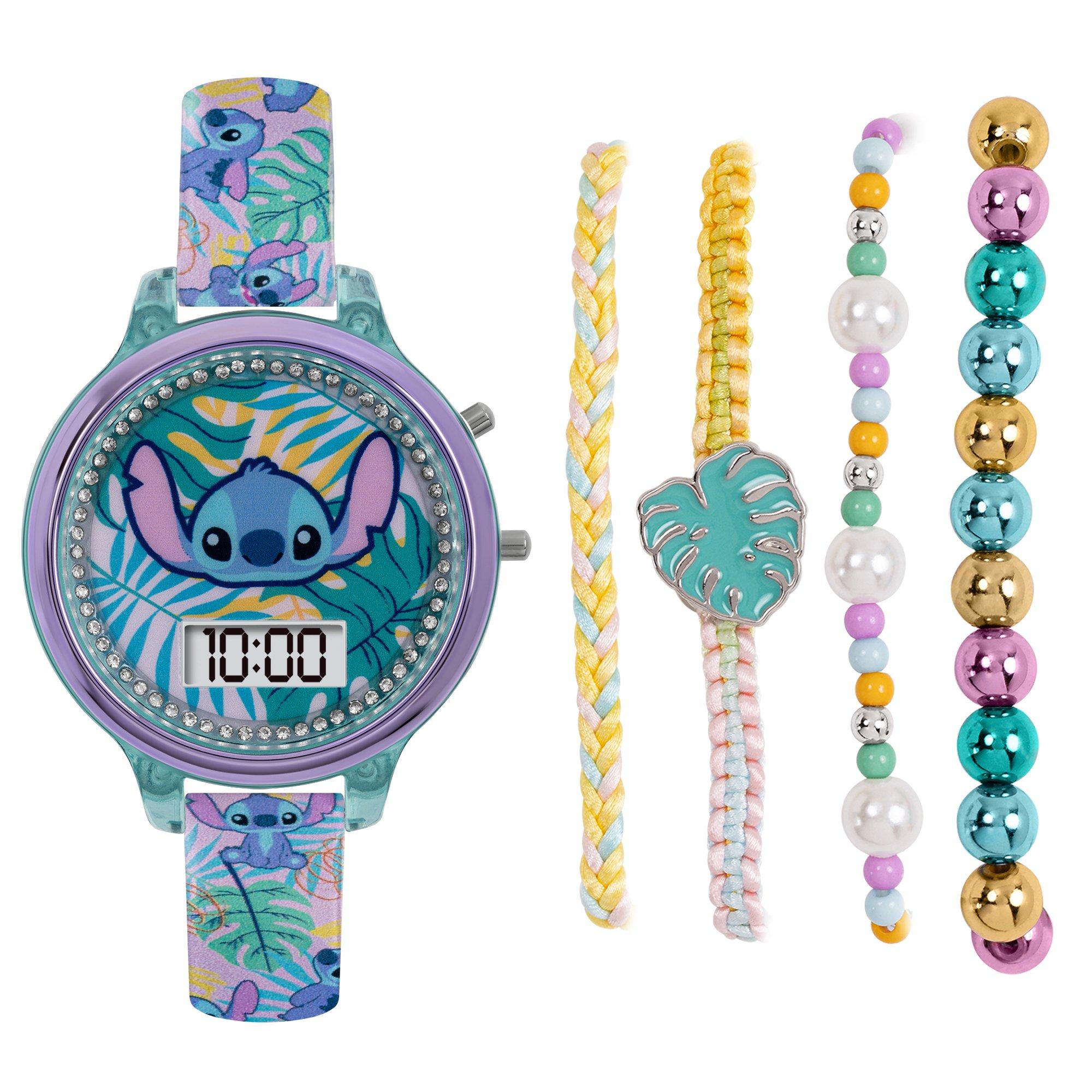 Disney Stitch Disney Stitch LCD Watch & Bracelet Set