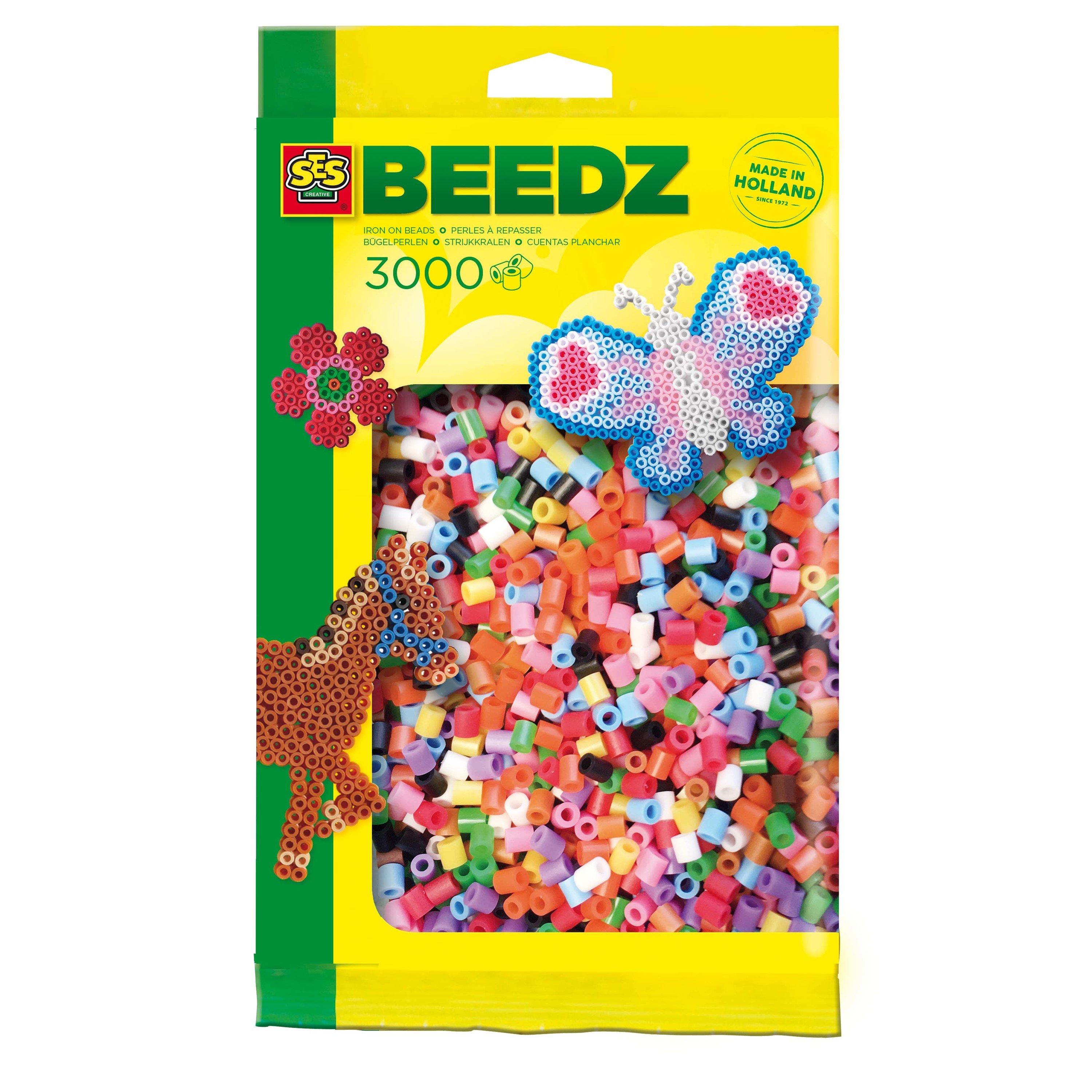 Ses Creative  Kids Iron On Beads 3000 Mix Glitter - 
