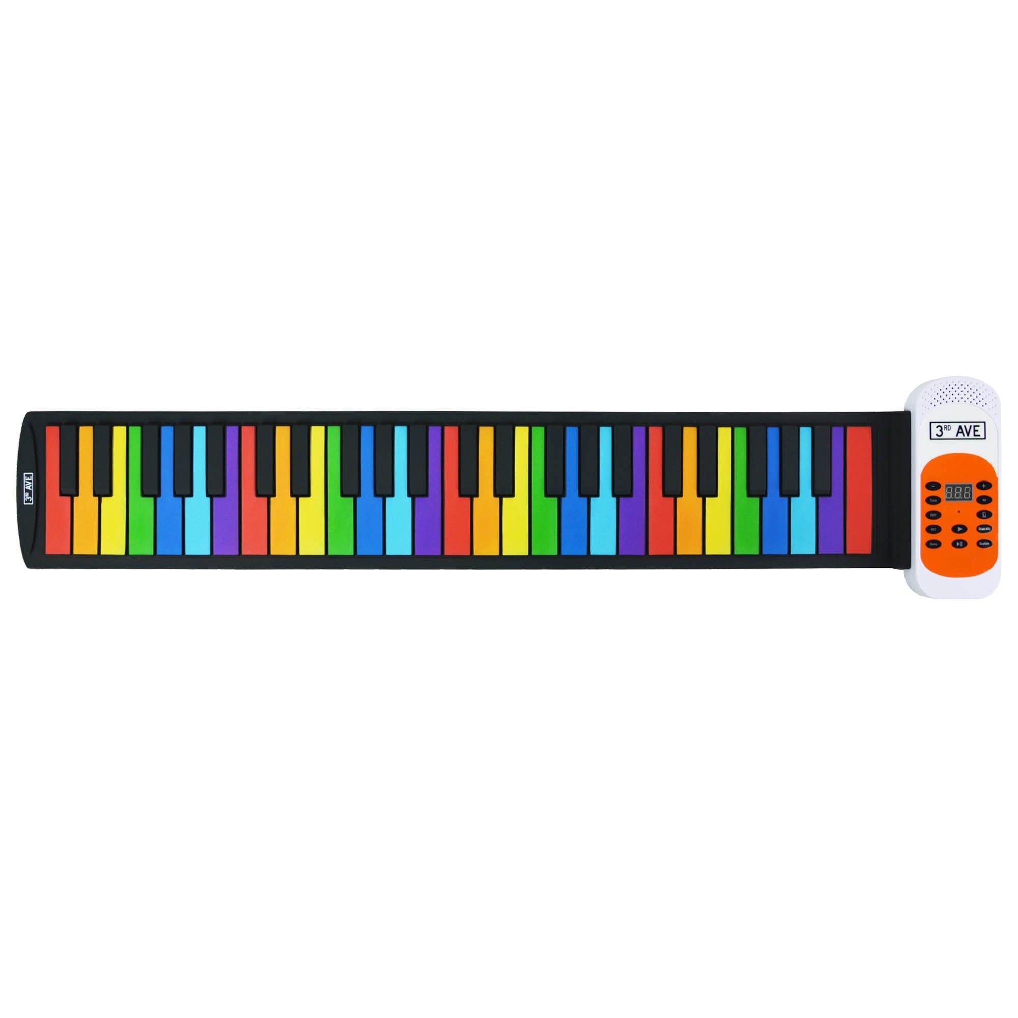 Rainbow - 3rd Avenue - 49 Key Rainbow Soft Touch Roll Up Piano - 1