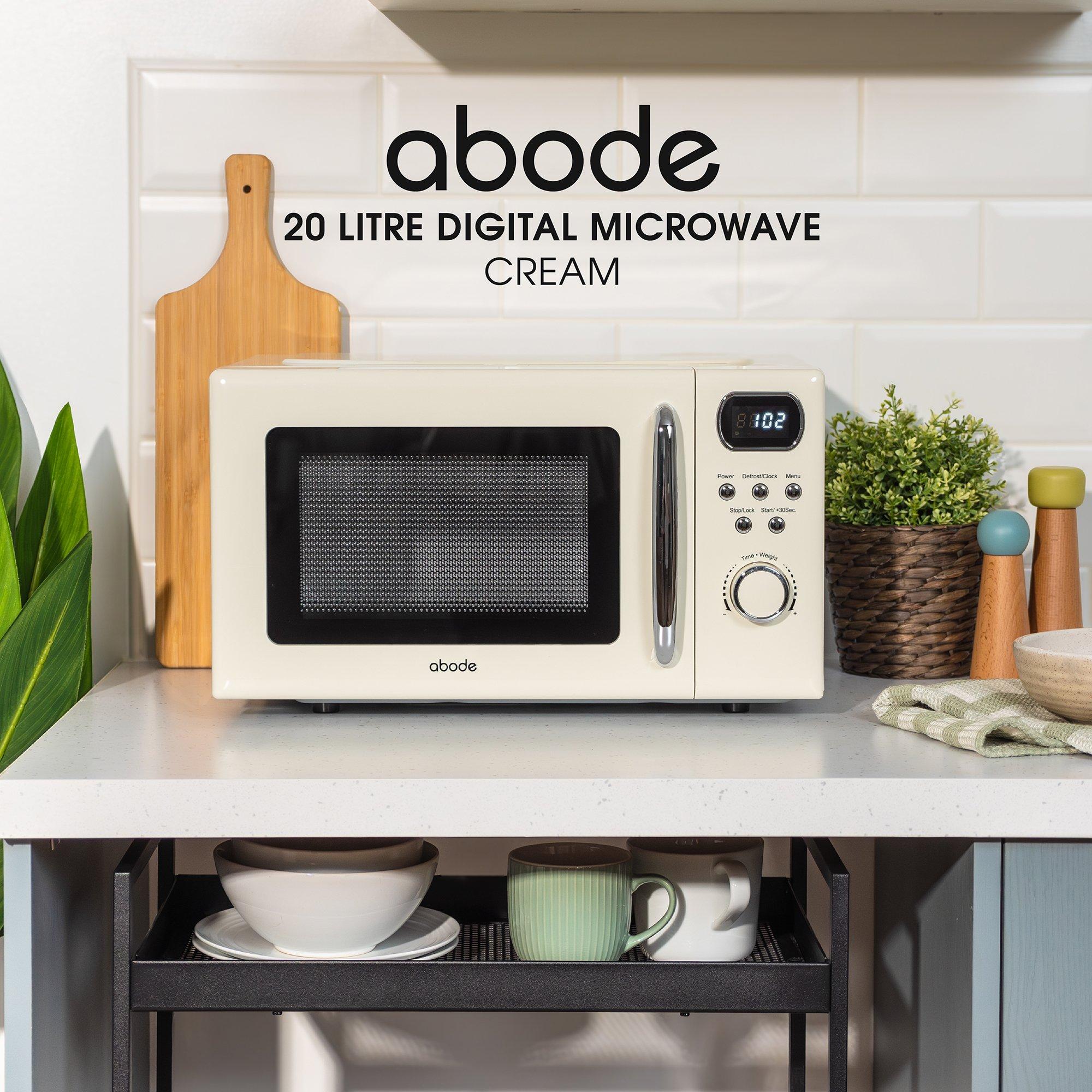 Cream - Abode - AMD2004C/01 20L Digital Microwave in Cream - 4
