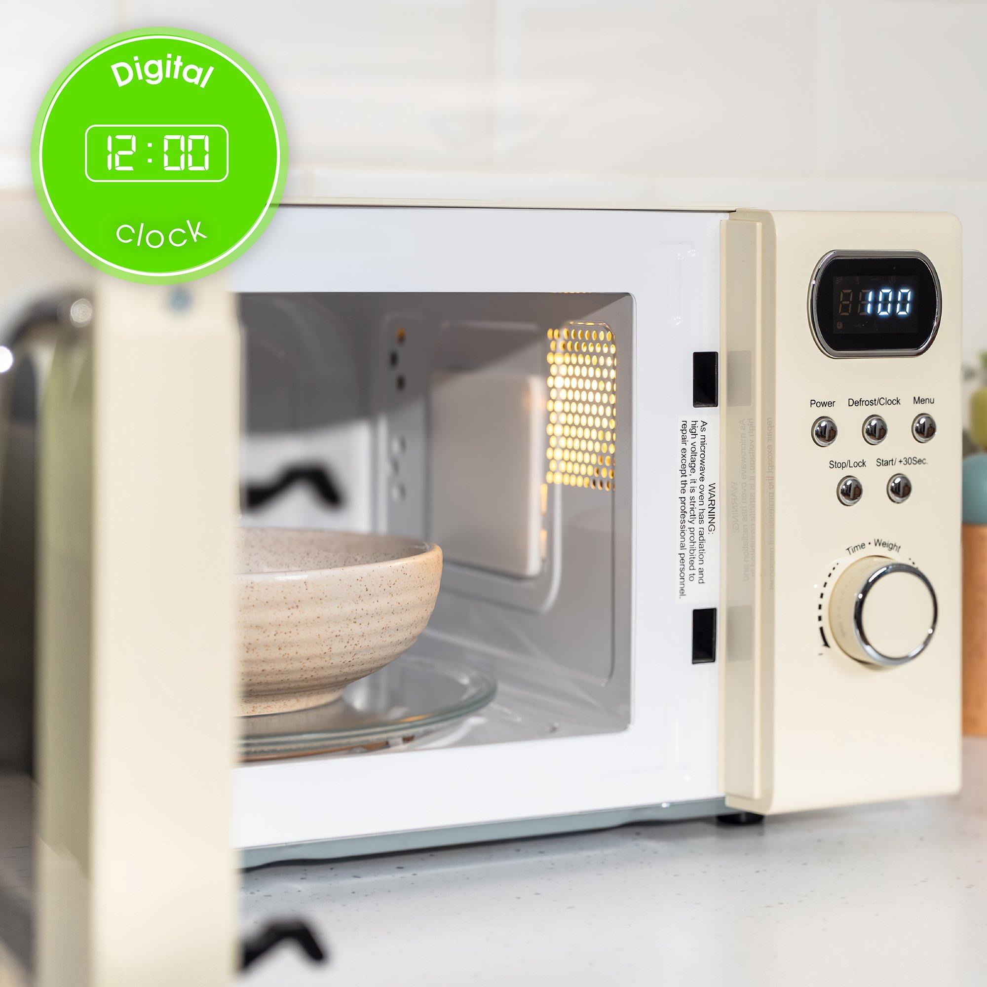 Cream - Abode - AMD2004C/01 20L Digital Microwave in Cream - 6