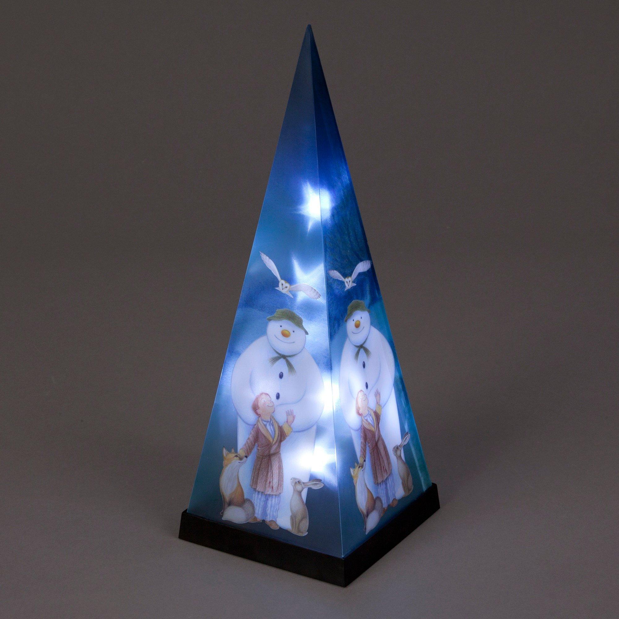 Snowtime 35cm The Snowman Laser Pyramid Decoration