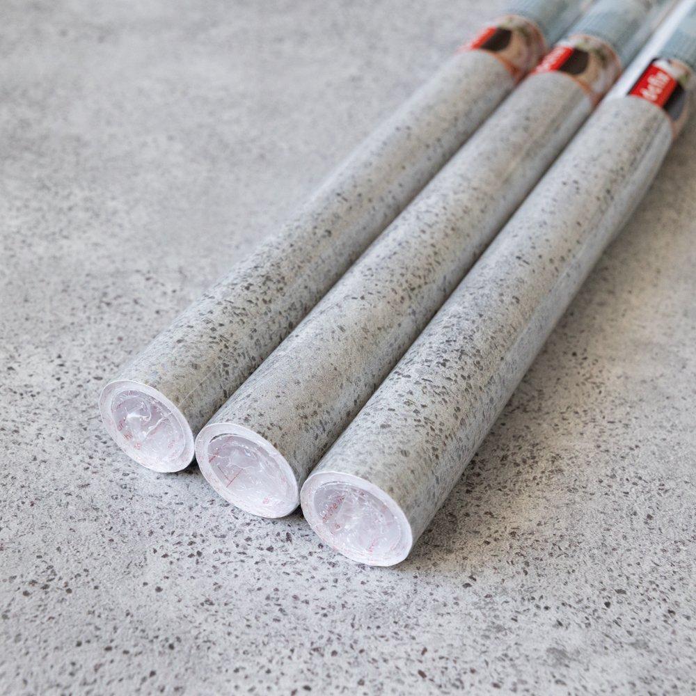 Grey - D C Fix - dc fix Salazar Concrete Self Adhesive Vinyl Pack 3 - 1