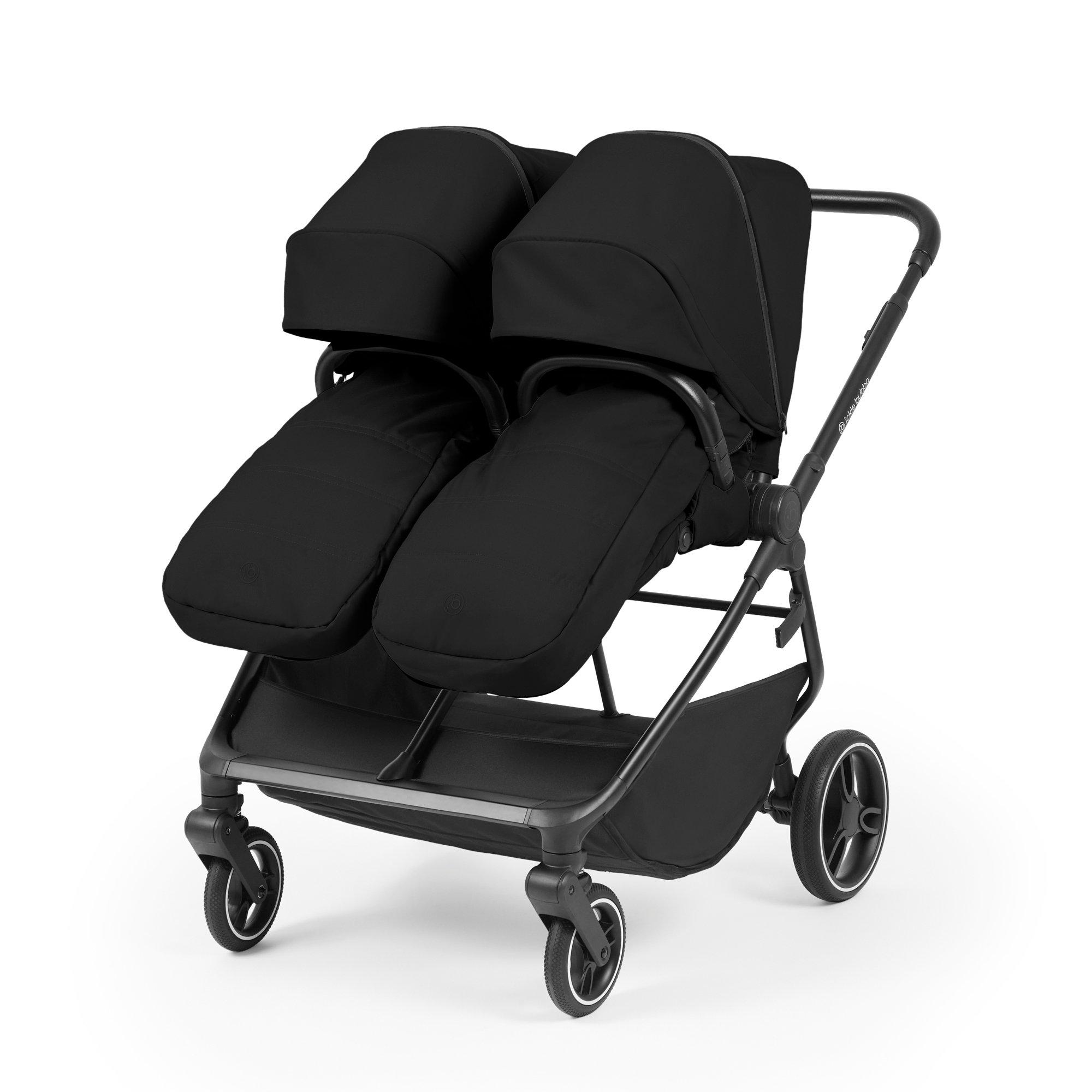 Black - Ickle Bubba - Altair Double Stroller - 2
