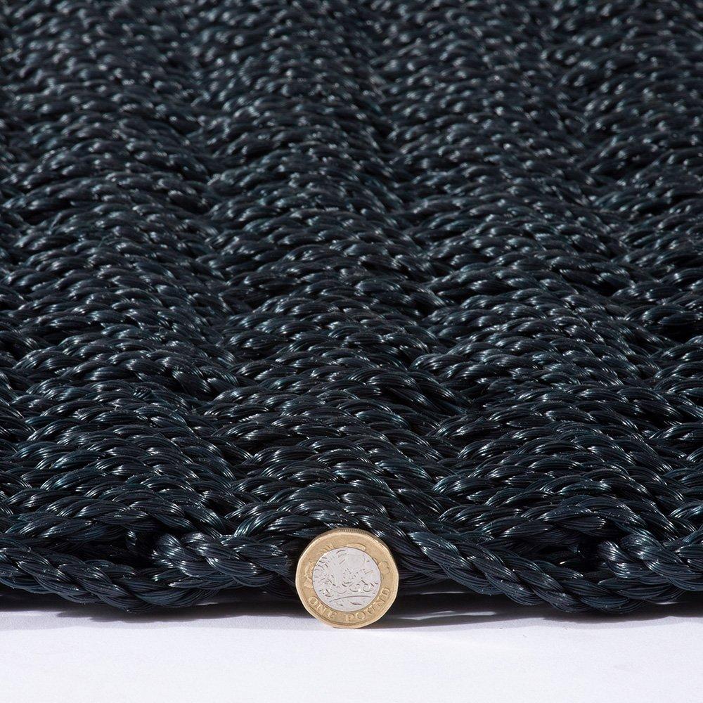 Navy - Arthouse - Didsbury Braided Polypropylene 45x75cm Navy Doorma - 5