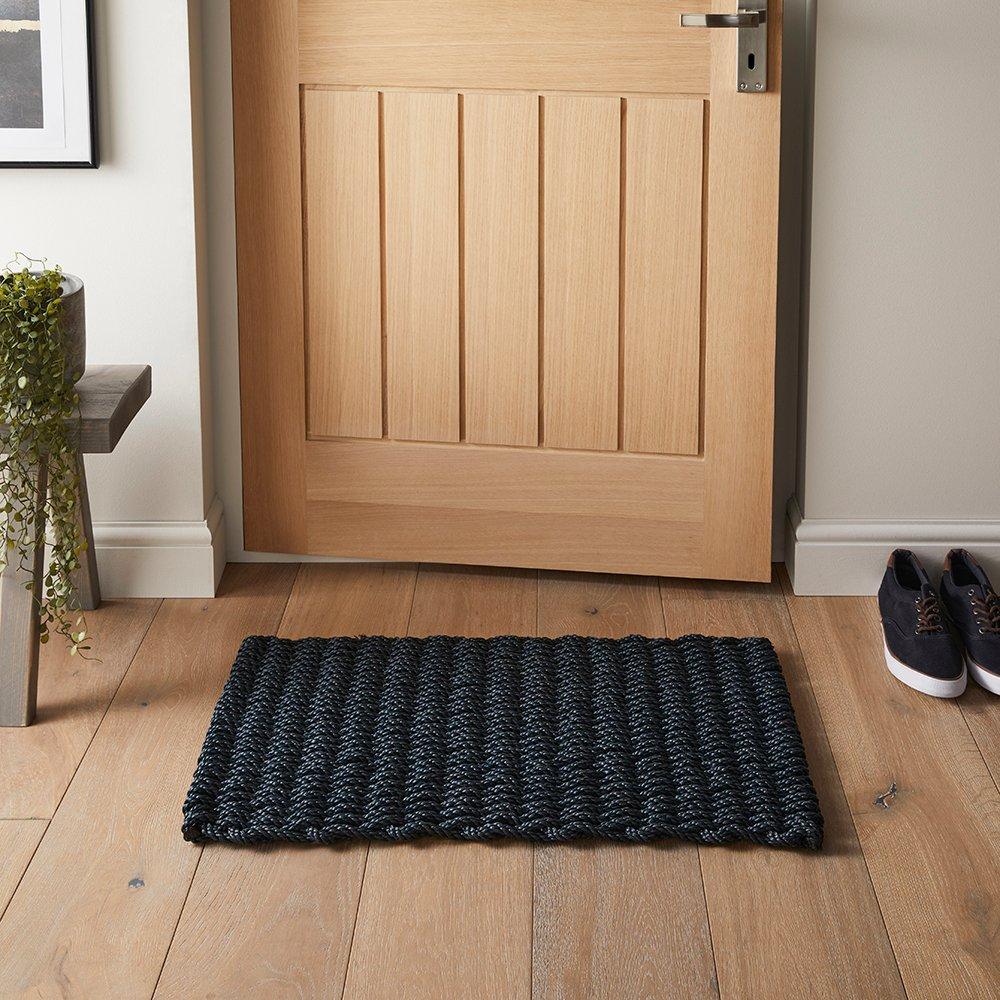 Navy - Arthouse - Didsbury Braided Polypropylene 45x75cm Navy Doorma - 6
