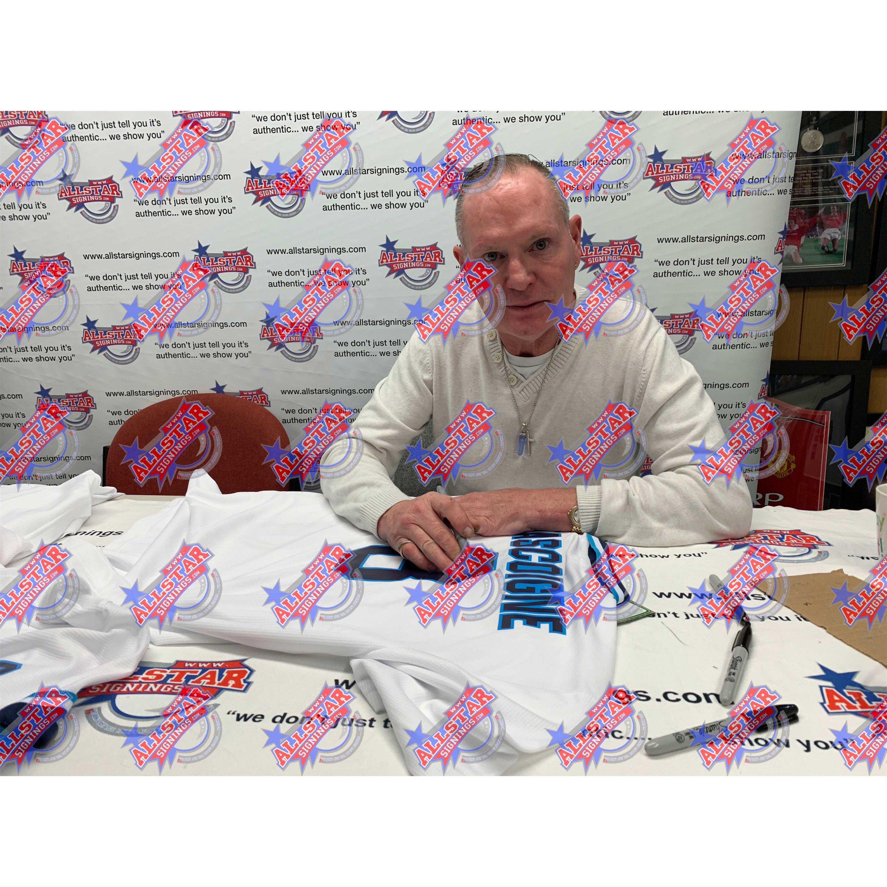 White - AllStarSignings Ltd - Shearer & Gascoigne England EURO 96 signed shirts - 2