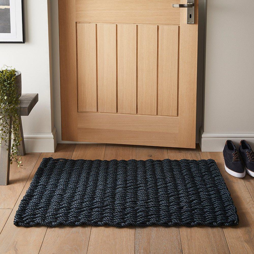 Navy - Arthouse - Didsbury Braided Polypropylene 55x100cm Navy Doorm - 6