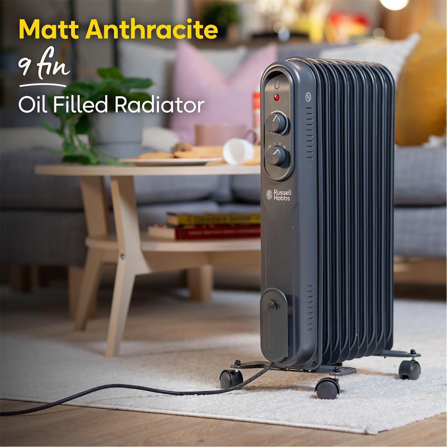 Matt Anthracite - Russell Hobbs - RHOFR9004A Oil Filled Radiator - 4