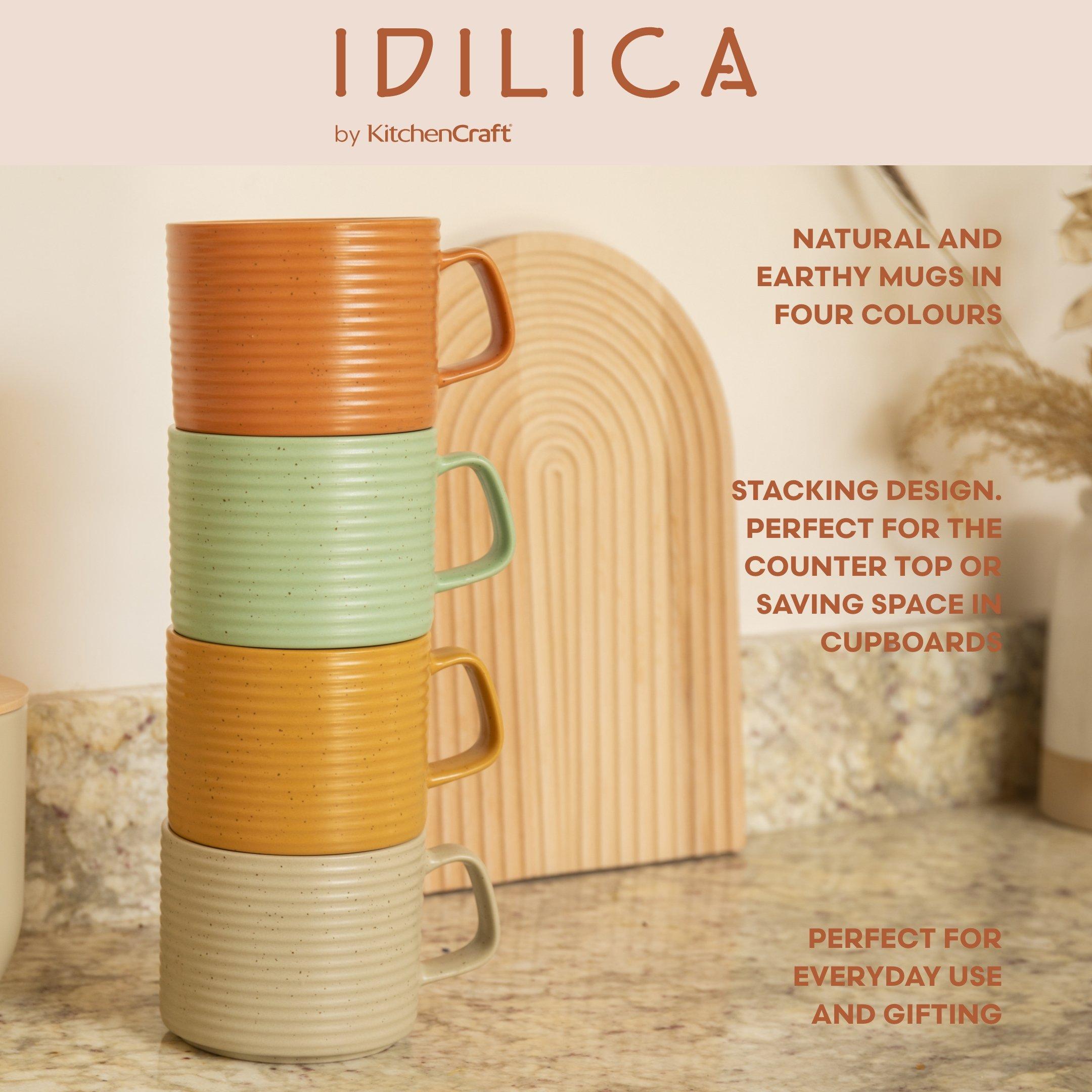 Mixed - KitchenCraft - Idilica Stacking Stoneware Mugs - 3