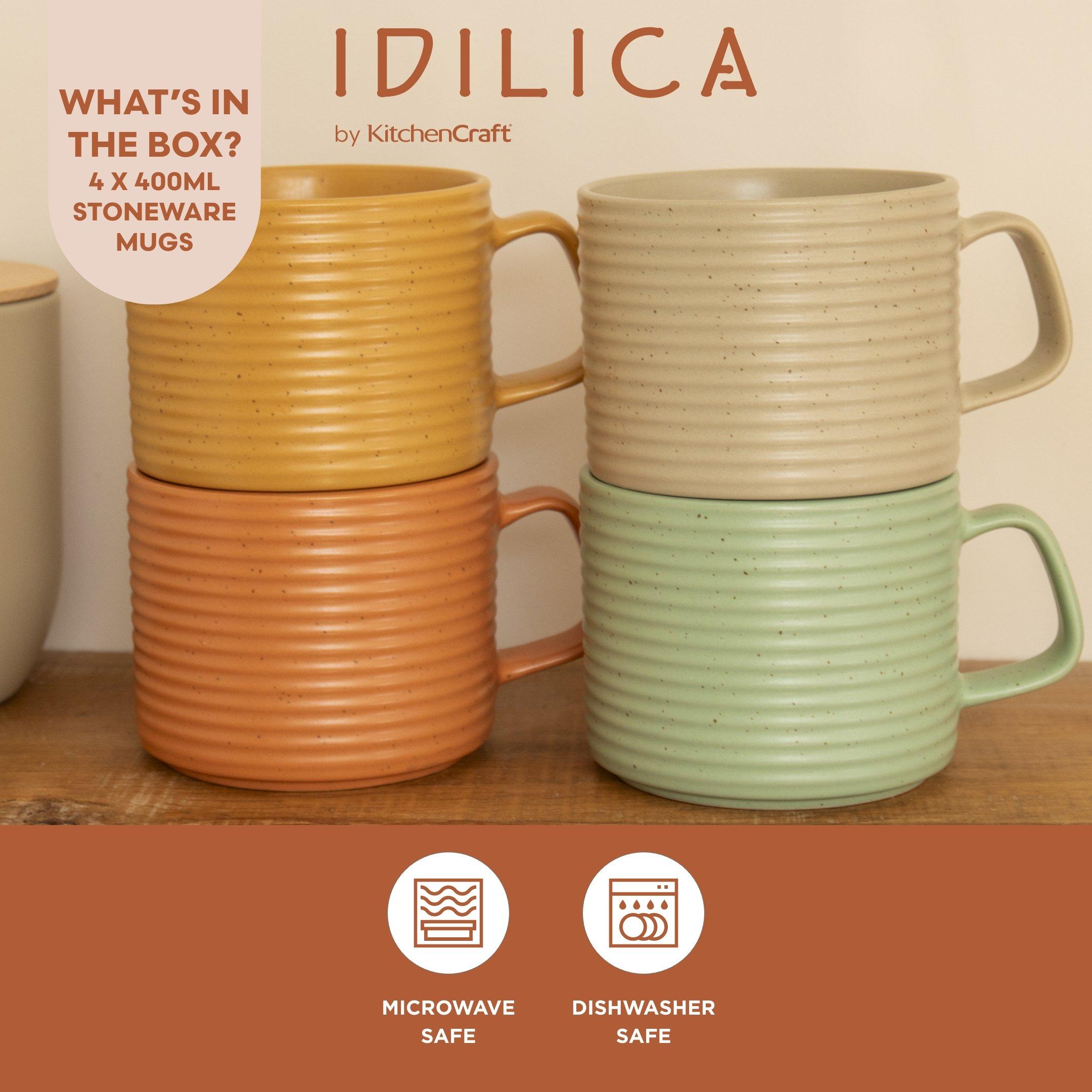 Mixed - KitchenCraft - Idilica Stacking Stoneware Mugs - 4