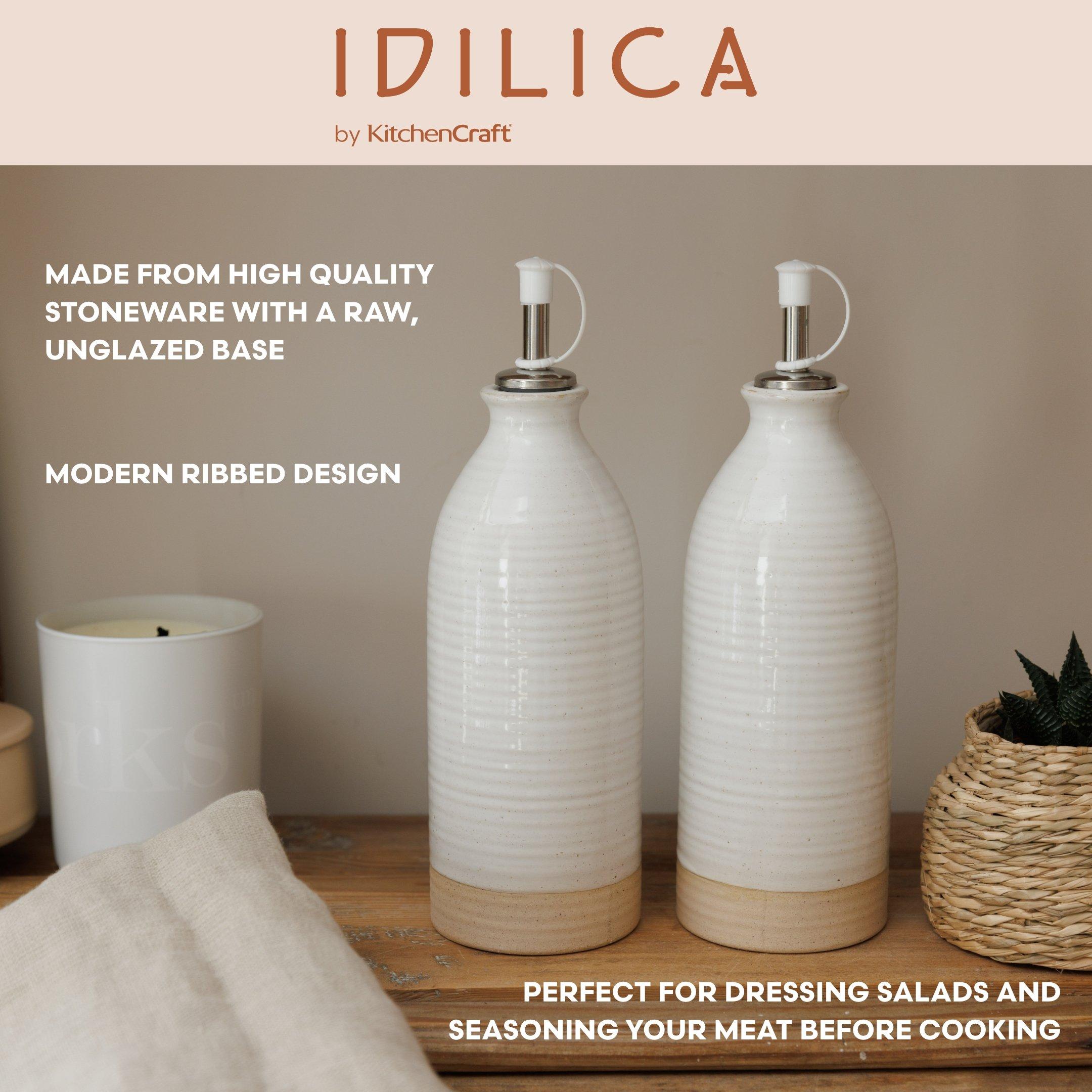 Cream - KitchenCraft - KitchenCraft Idilica Oil and Vinegar Bottles - 4