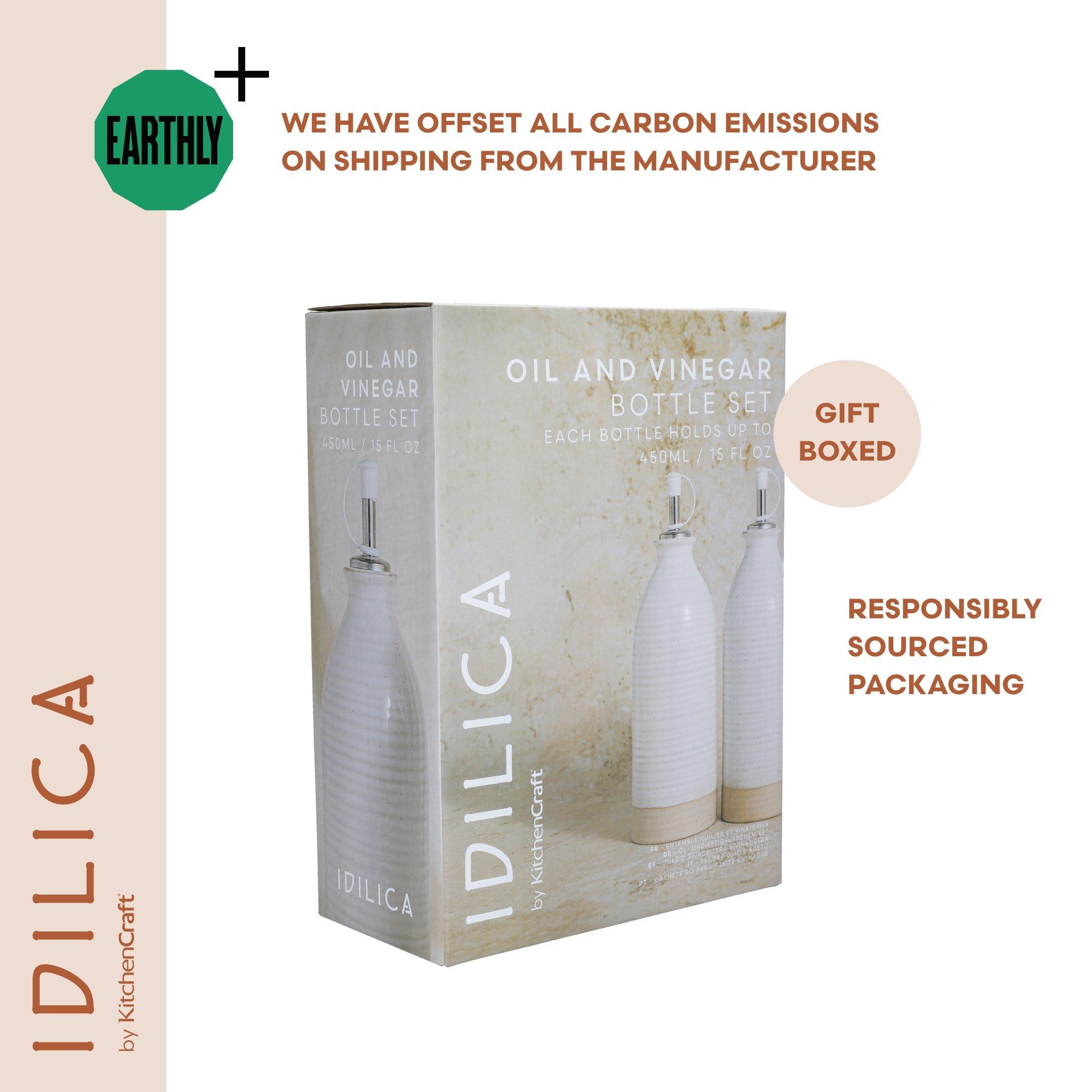 Cream - KitchenCraft - KitchenCraft Idilica Oil and Vinegar Bottles - 5