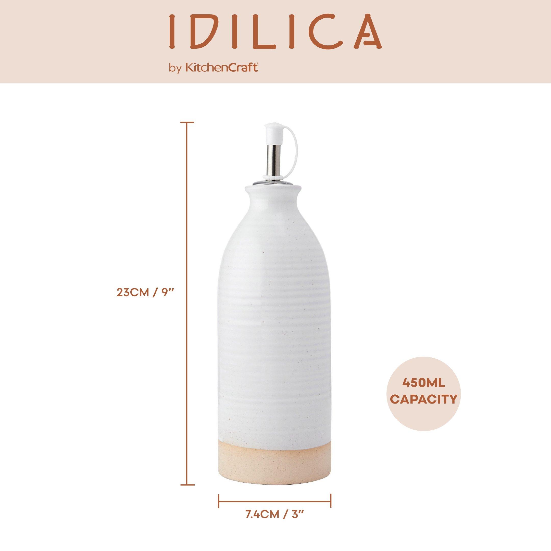 Cream - KitchenCraft - KitchenCraft Idilica Oil and Vinegar Bottles - 6