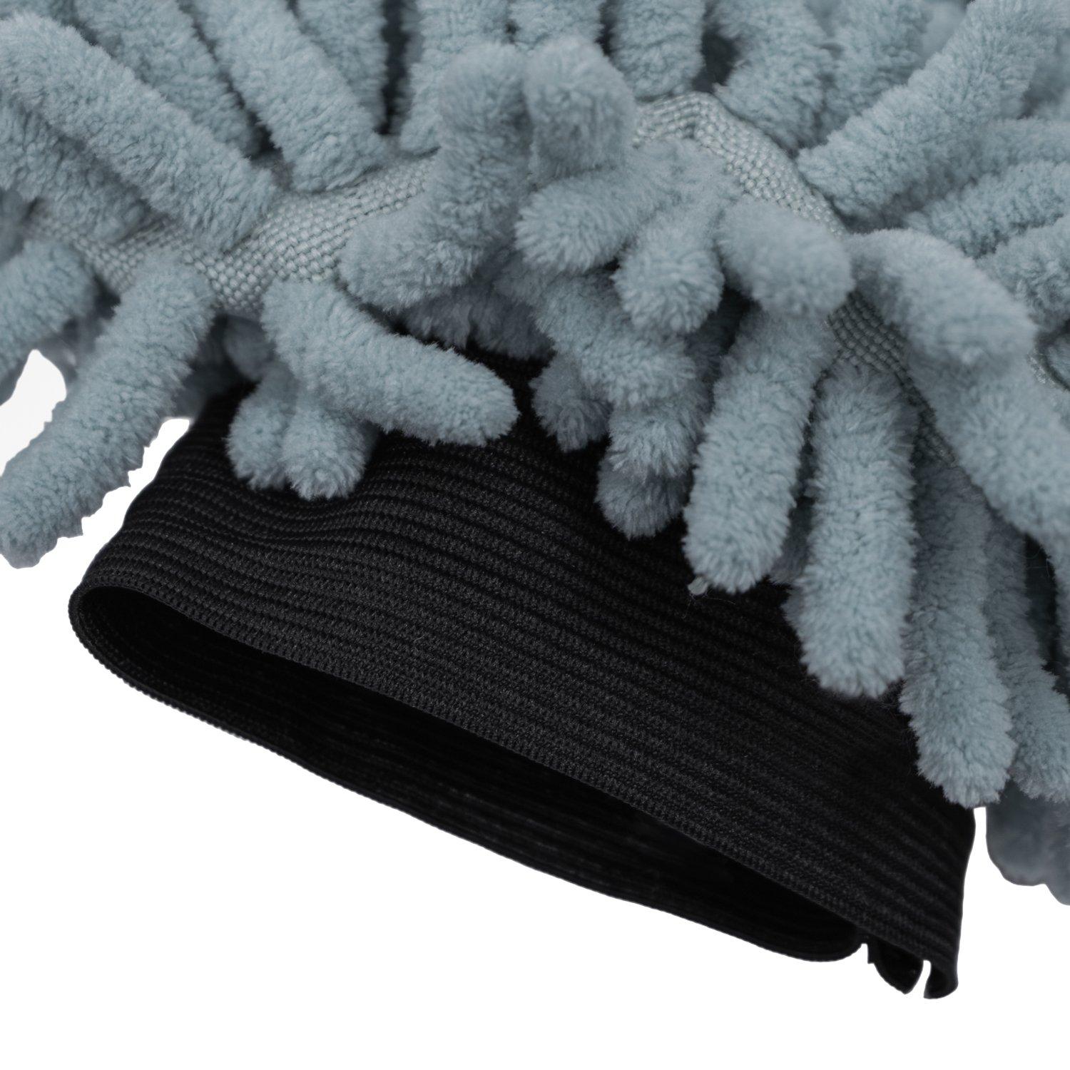 Grey - JVL - JVL Microfibre Hand Mitt - Grey - 5